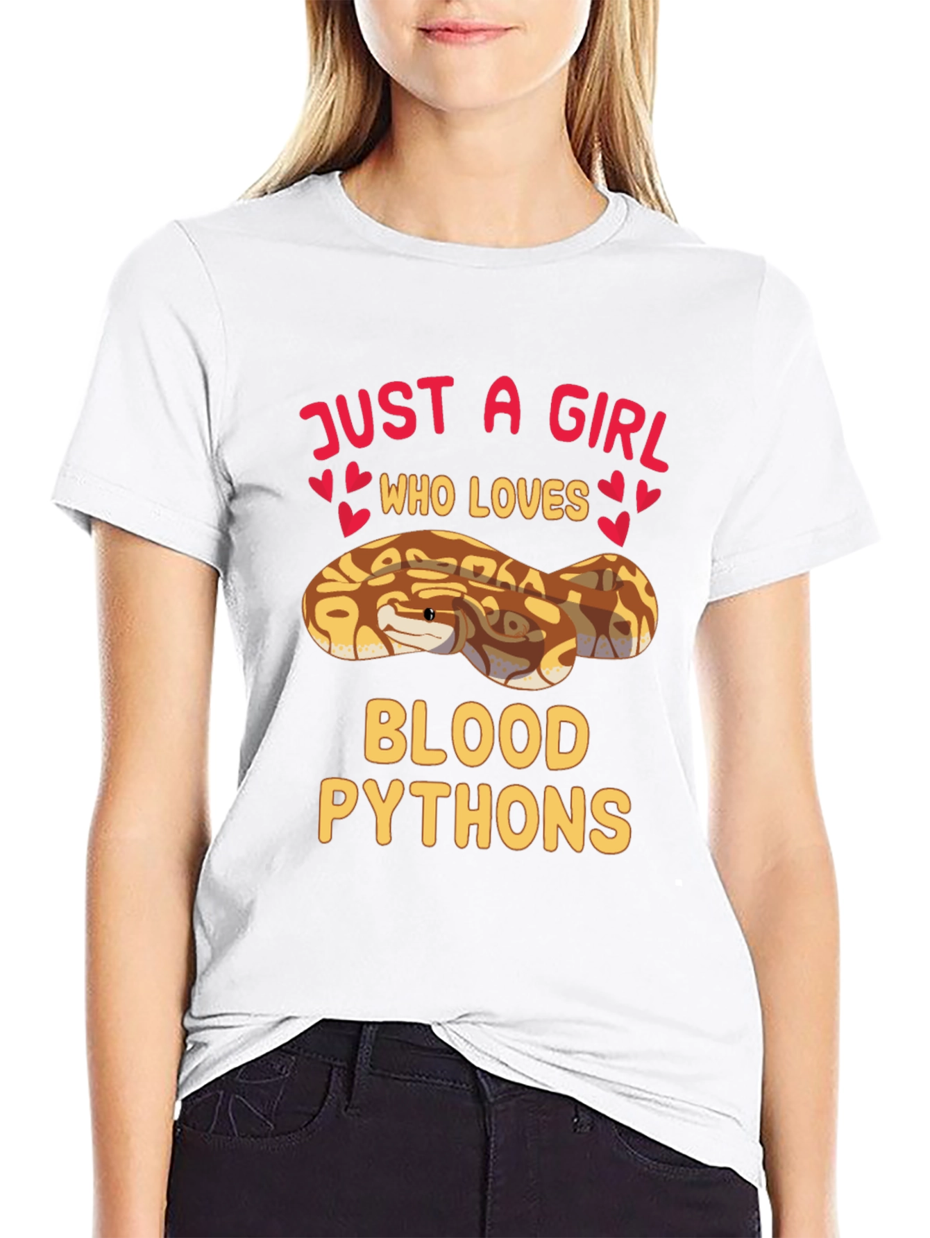 Just A Girl Who Loves Blood Pythons T-Shirt