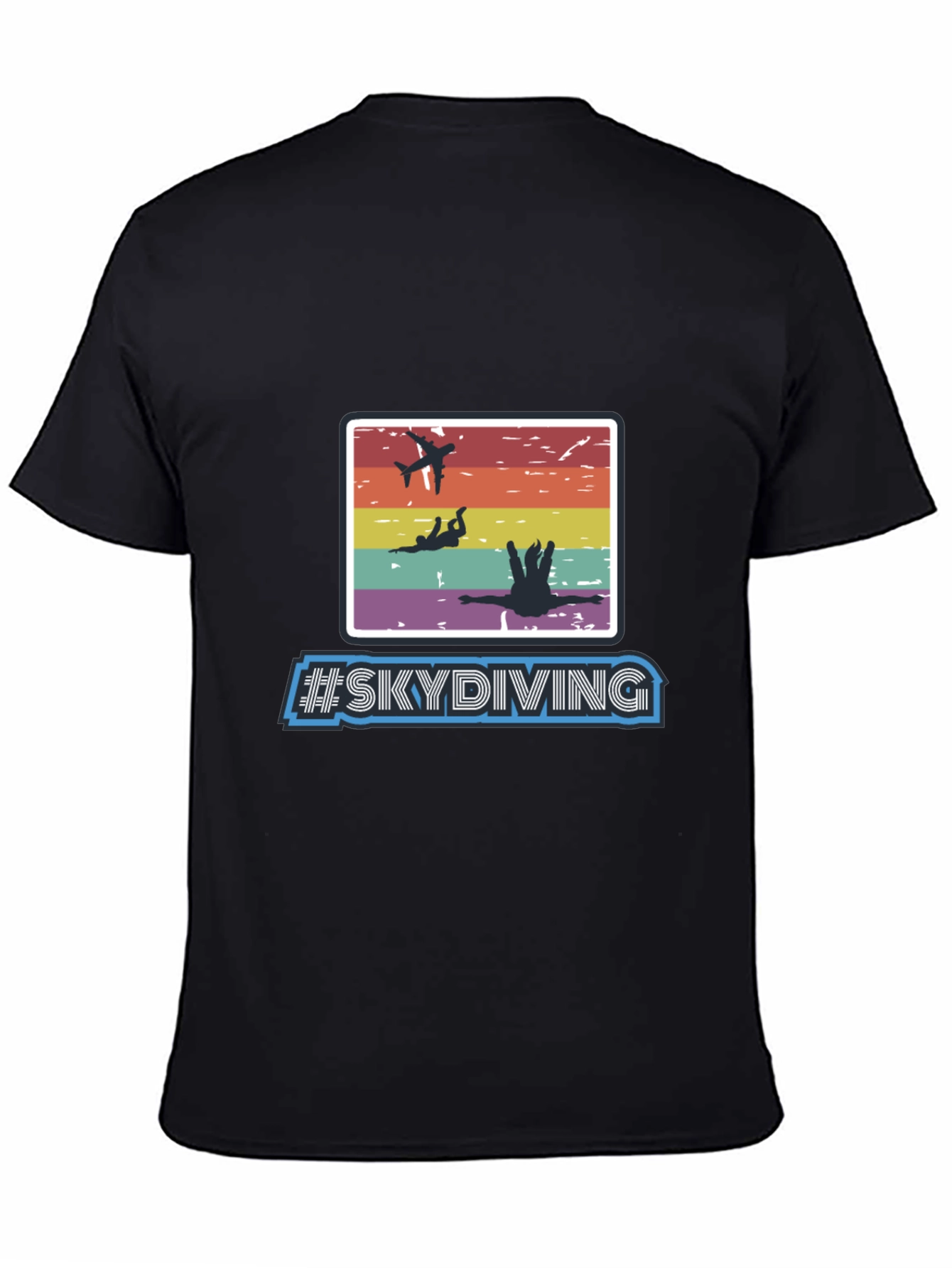 Skydiving Graphic Print T-Shirt