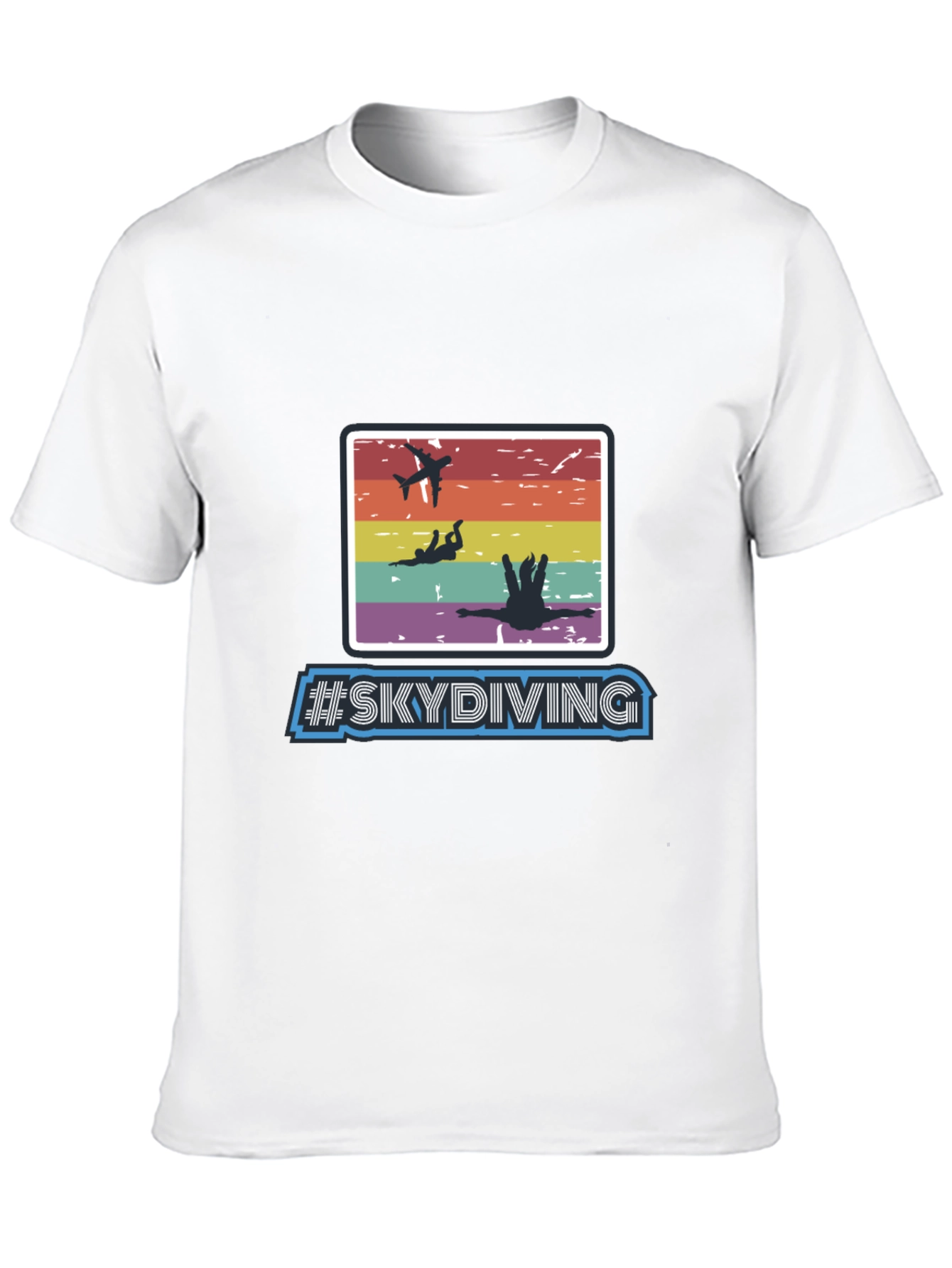 Skydiving Graphic Print T-Shirt