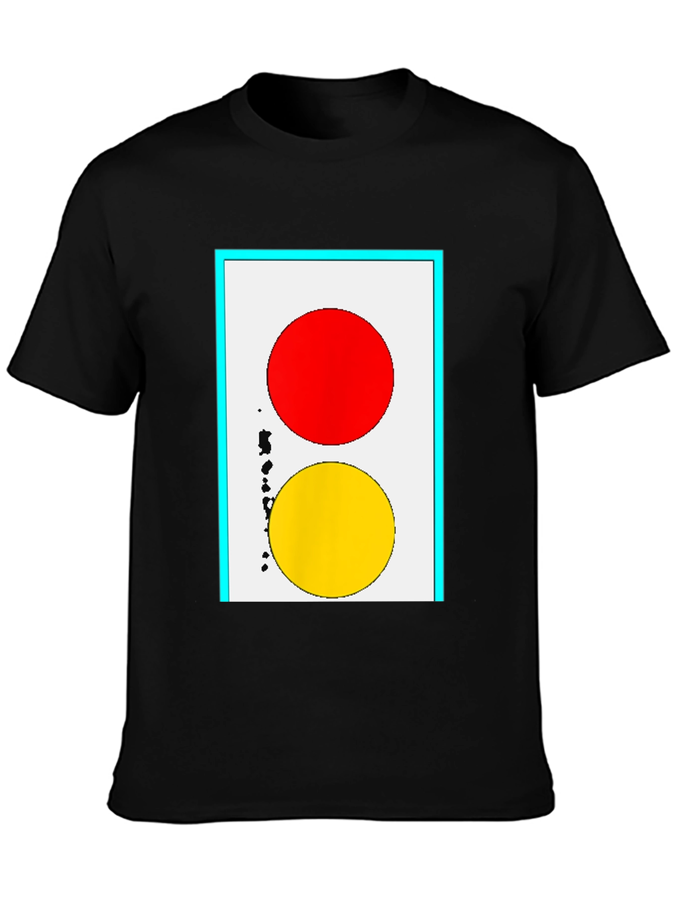 Red & Yellow Circle Graphic Tee