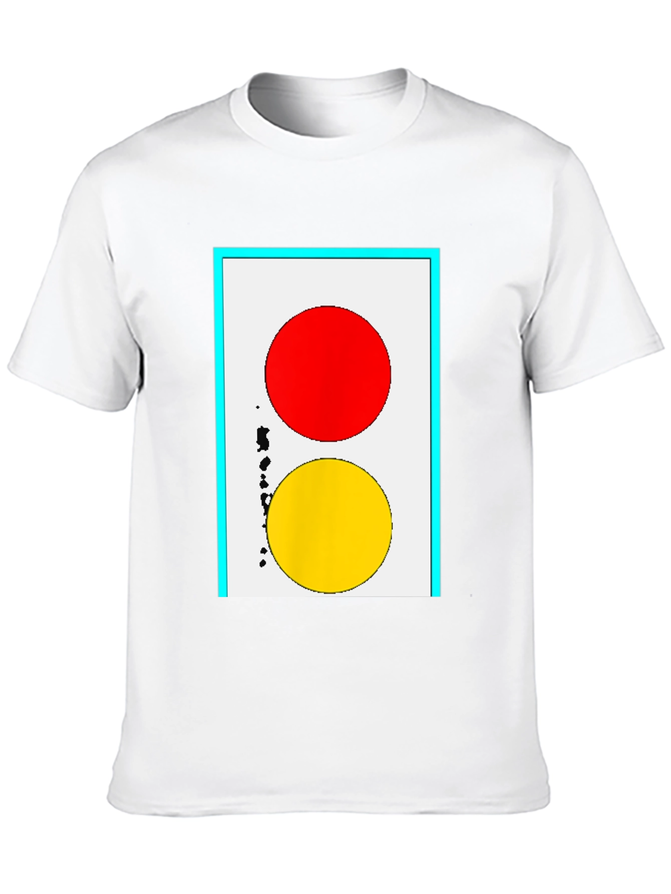 Red & Yellow Circle Graphic Tee