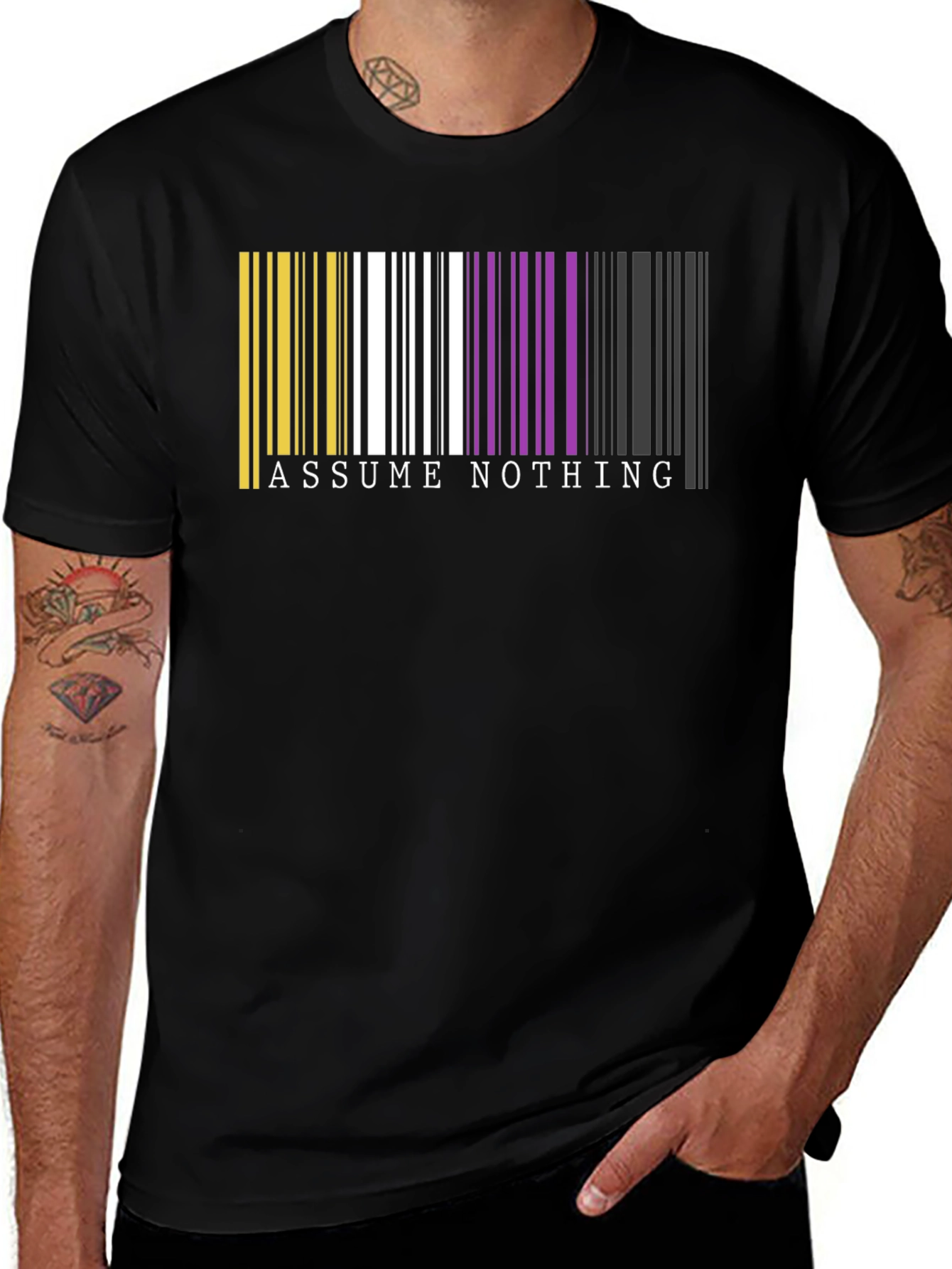Assume Nothing Barcode T-Shirt