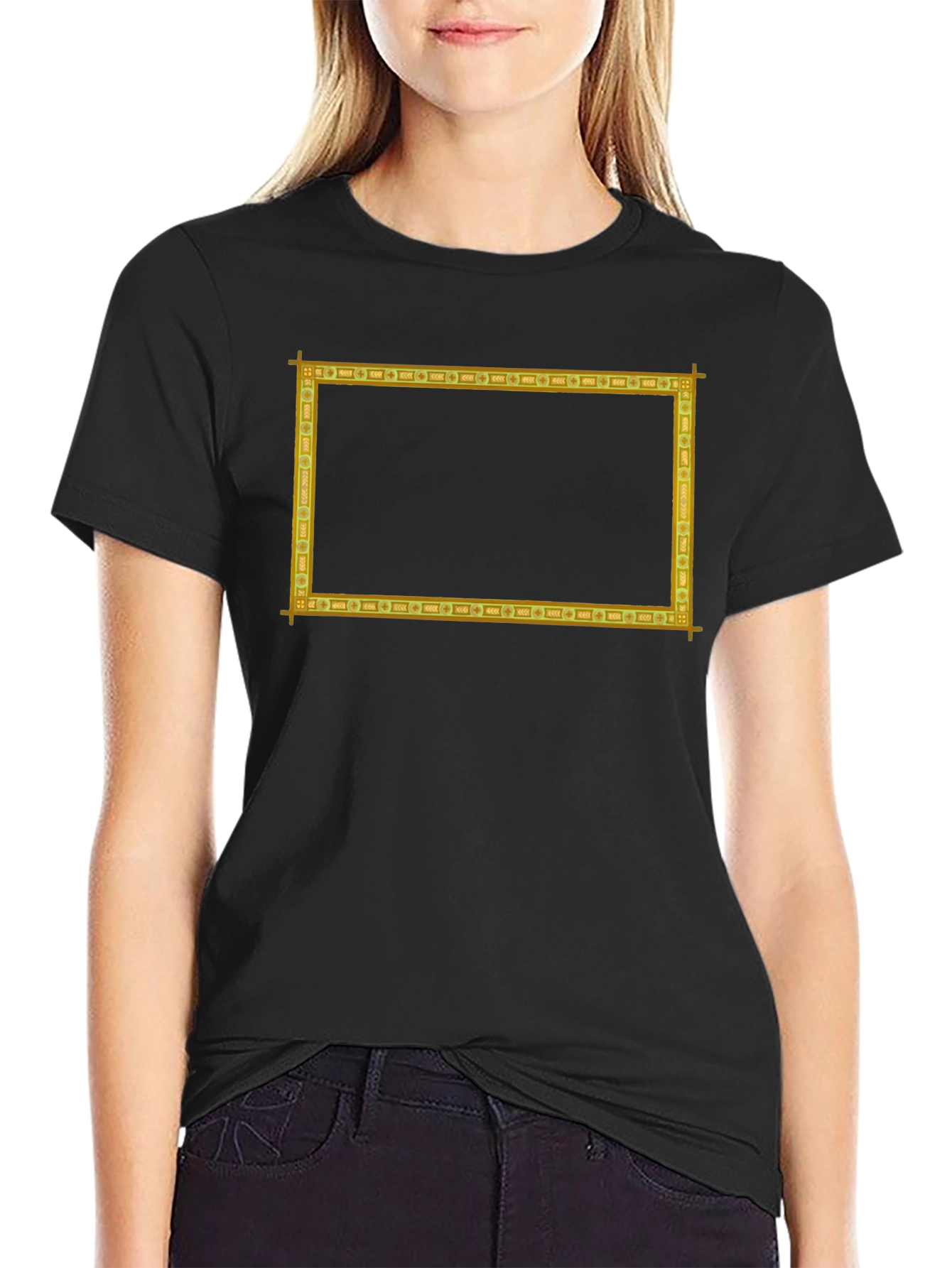 Golden Frame Graphic T-Shirt