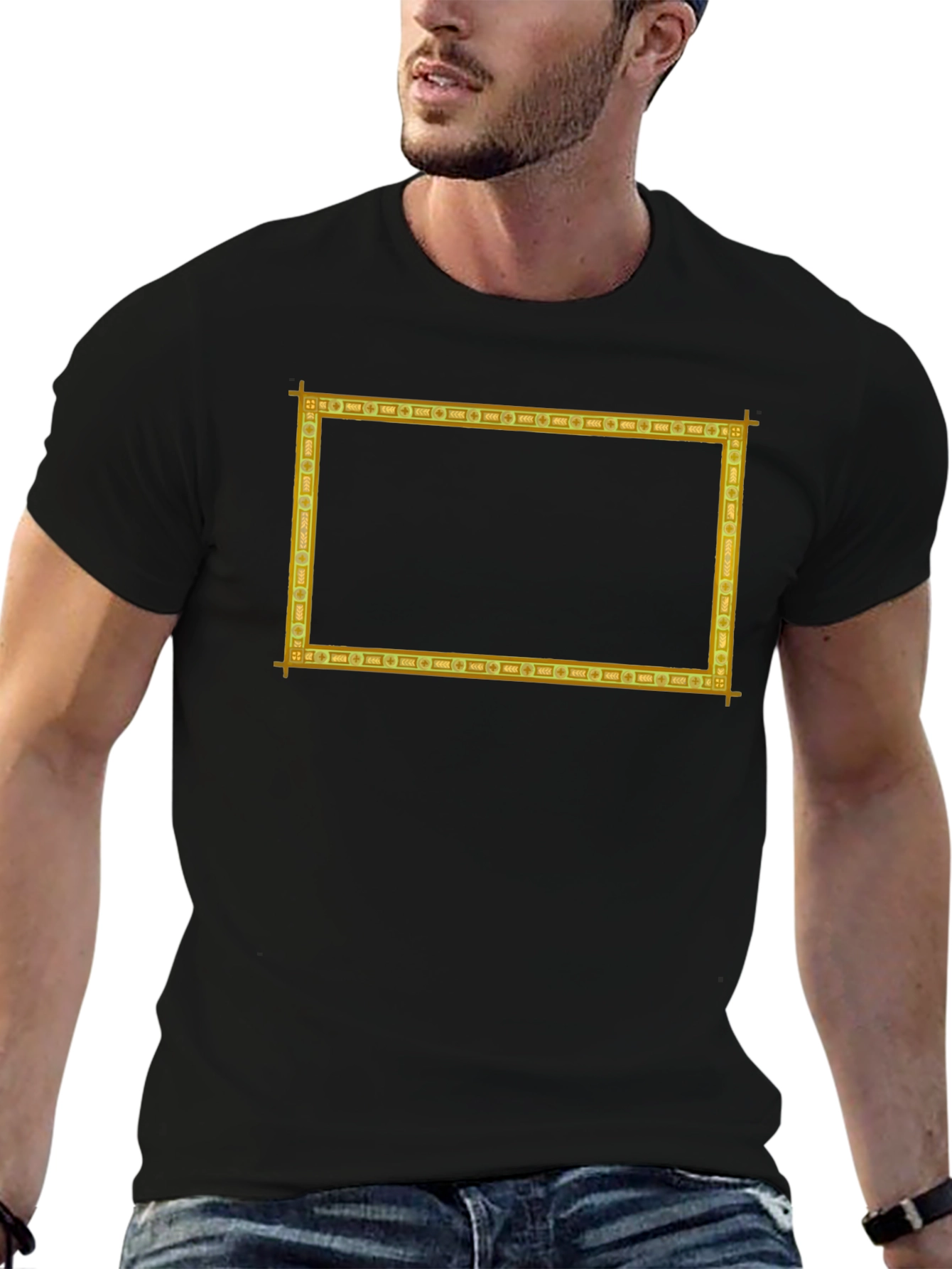 Golden Frame Graphic T-Shirt