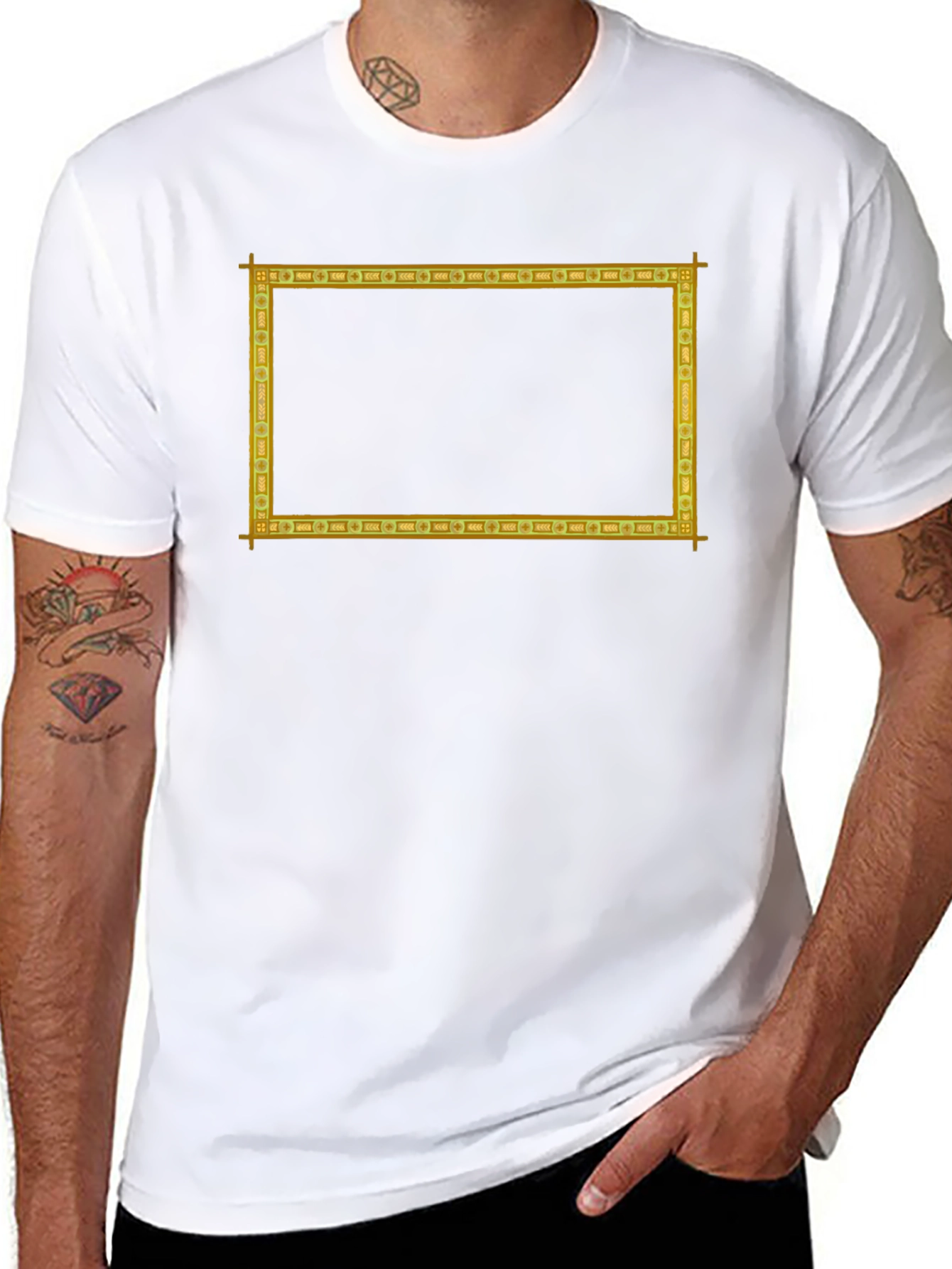 Golden Frame Graphic T-Shirt