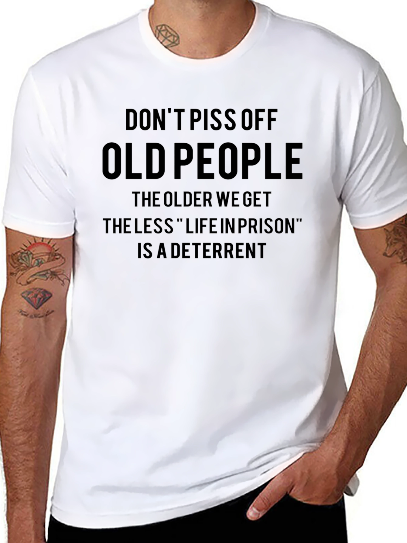 Dont Piss Off Old People Graphic T-Shirt