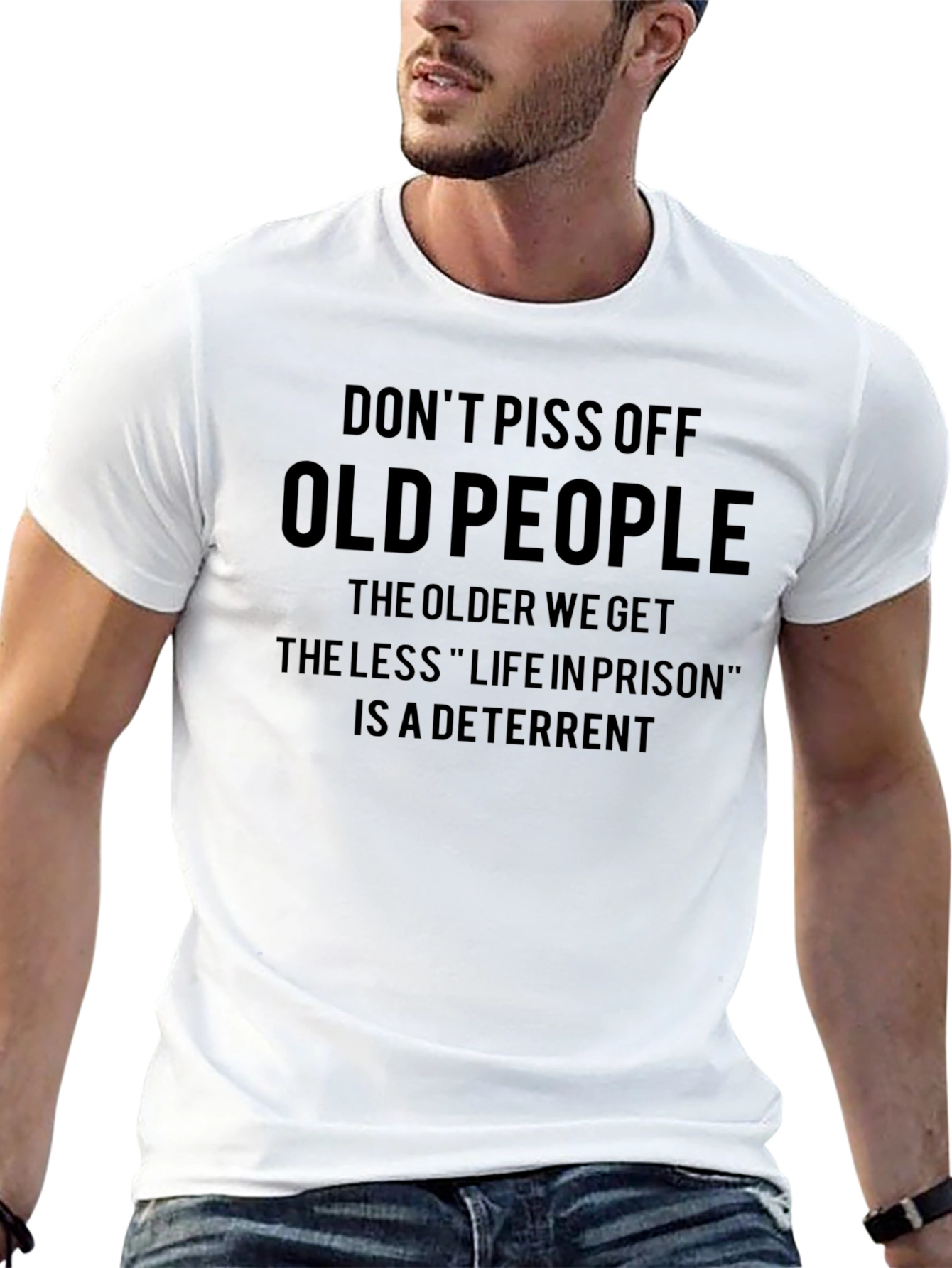 Dont Piss Off Old People Graphic T-Shirt