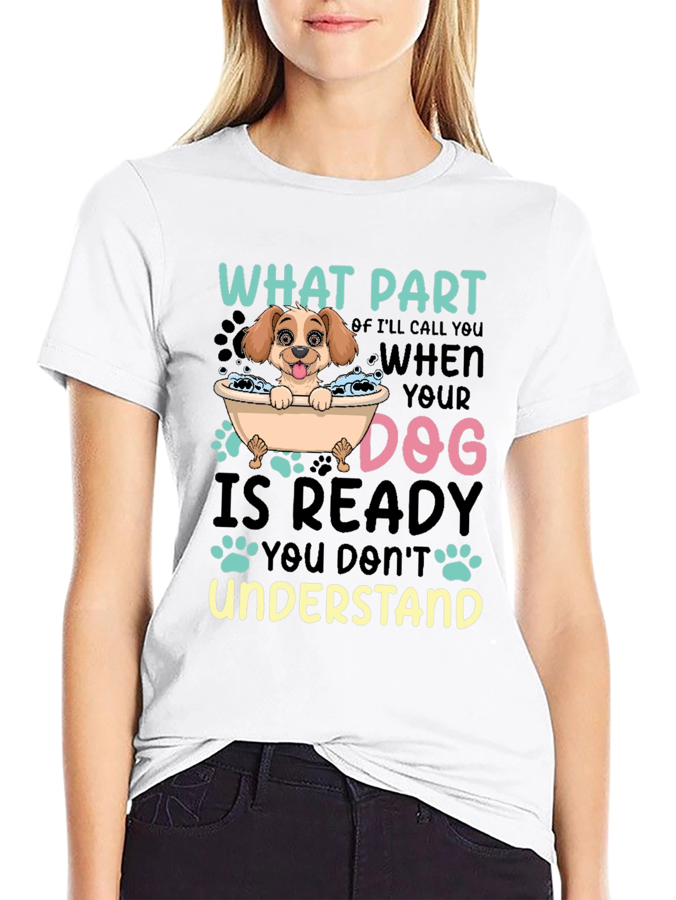 Dog Lover T-Shirt Funny Dog Ready Quote Tee
