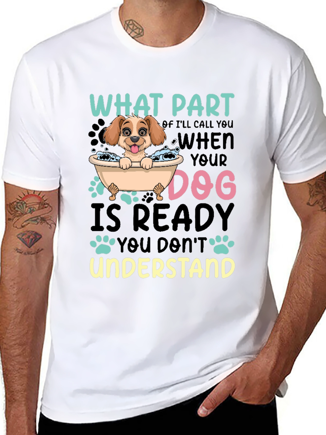 Dog Lover T-Shirt Funny Dog Ready Quote Tee
