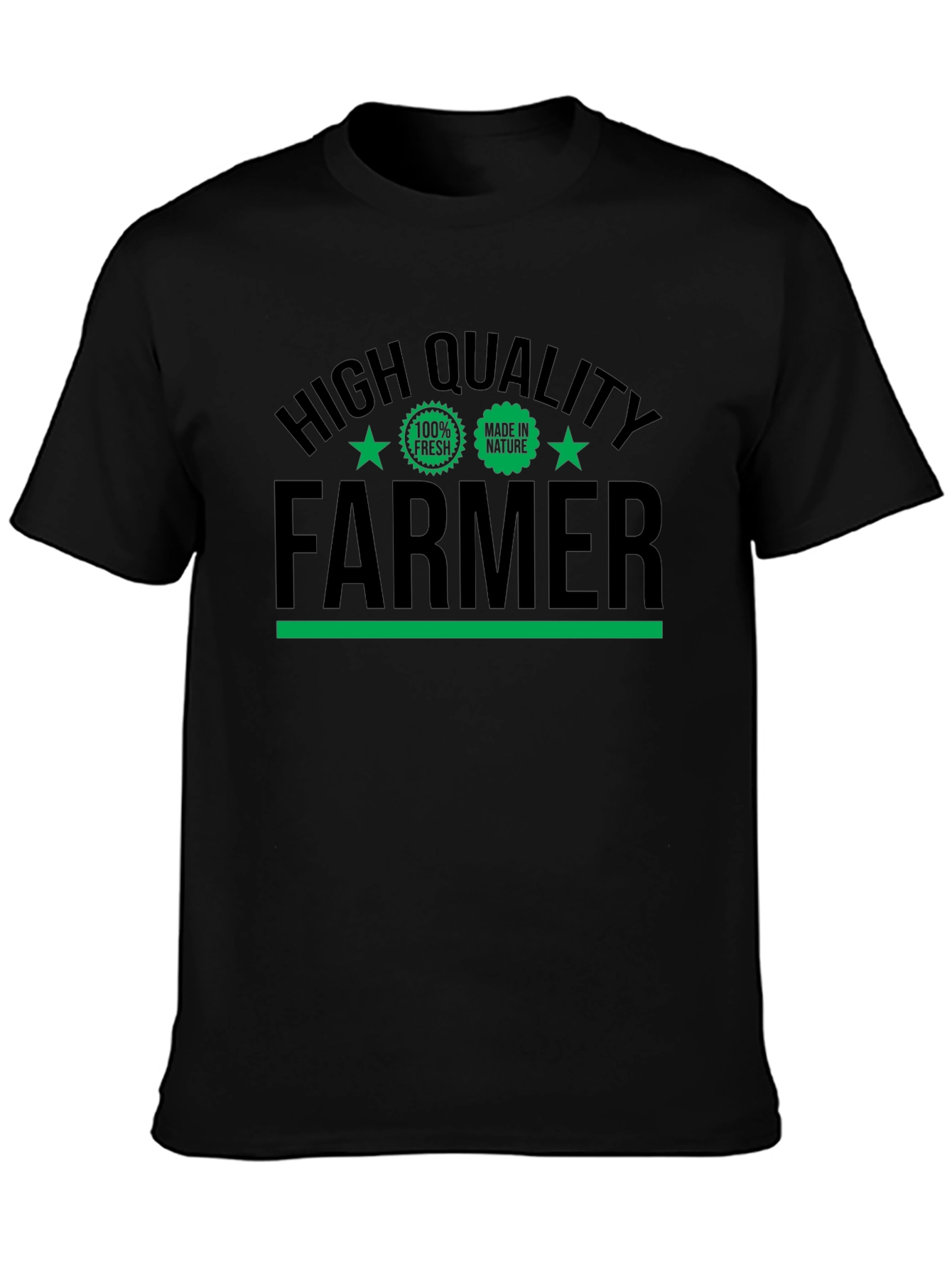 High Quality Farmer Graphic Tee - Black