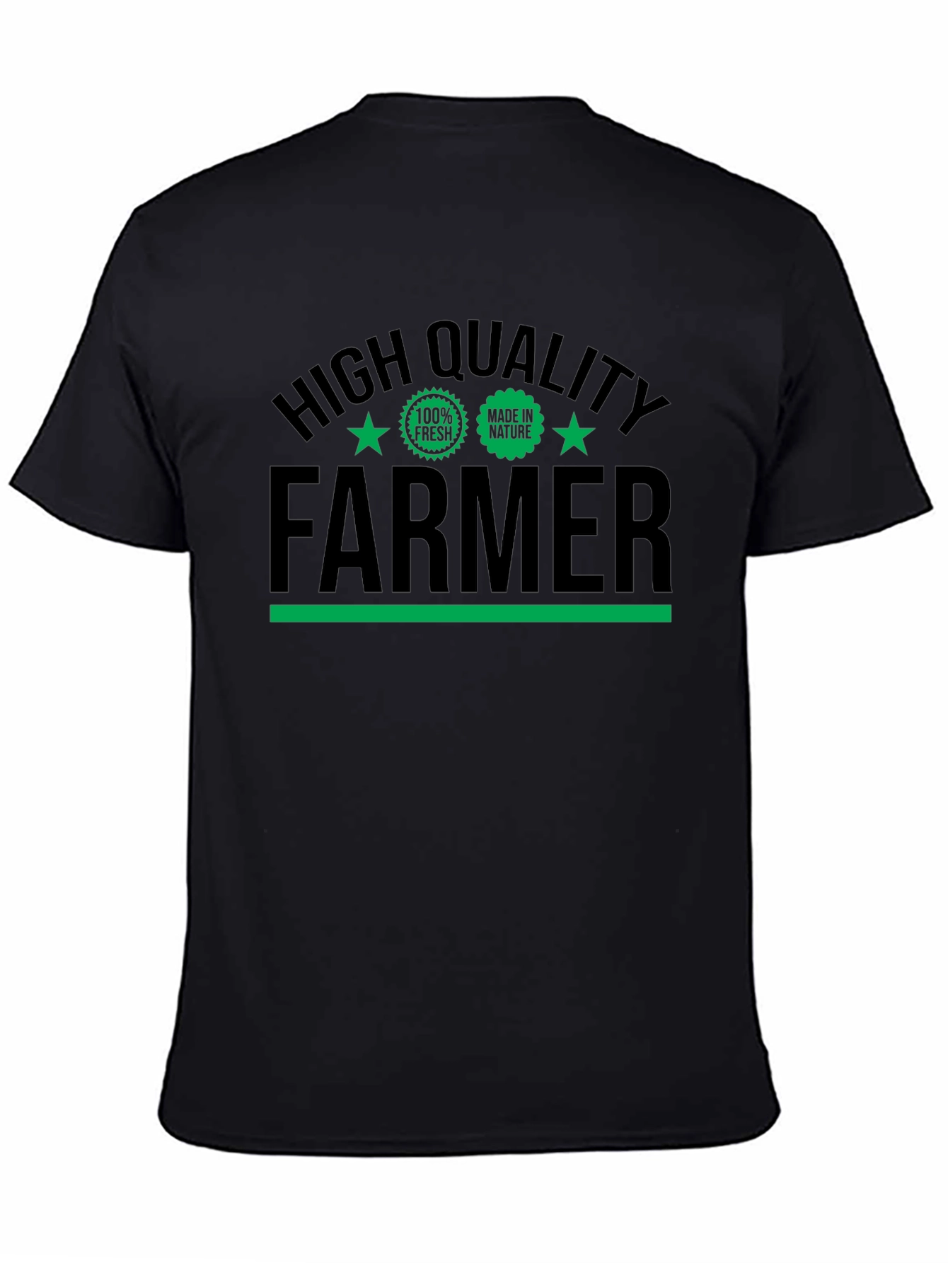 High Quality Farmer Graphic Tee - Black