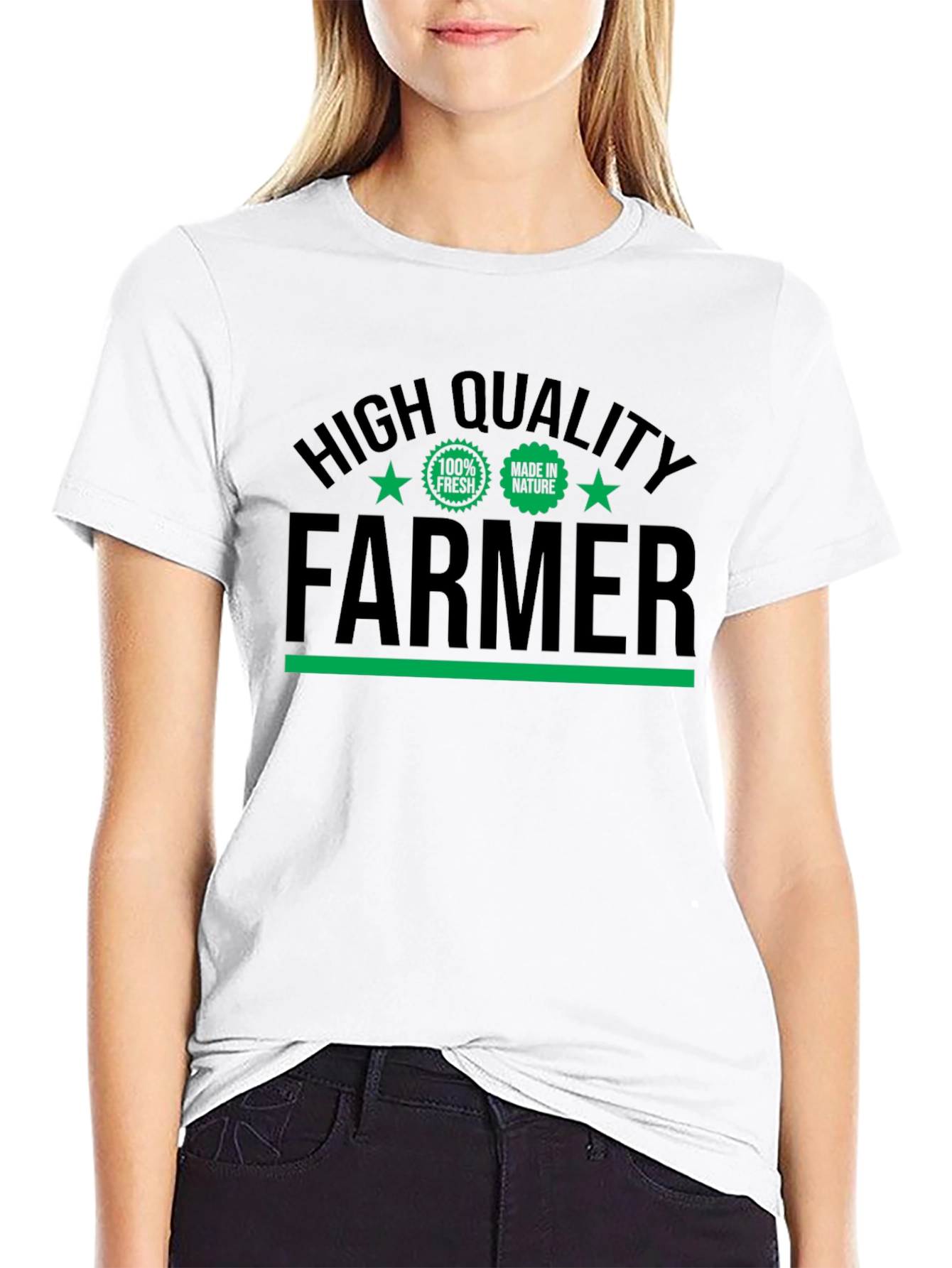 High Quality Farmer Graphic Tee - Black