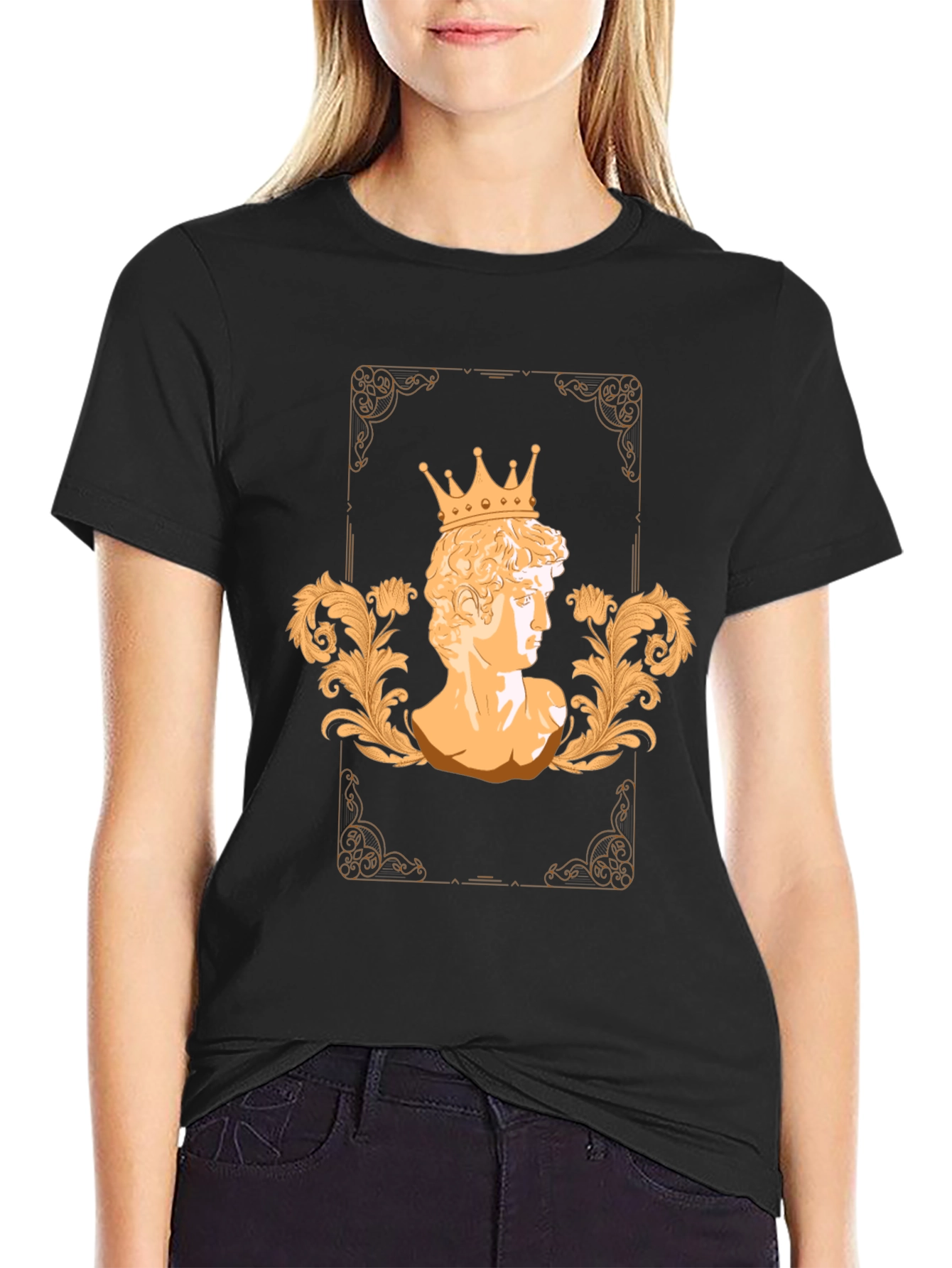 King David Bust Graphic T-Shirt - Stylish Mens Tee