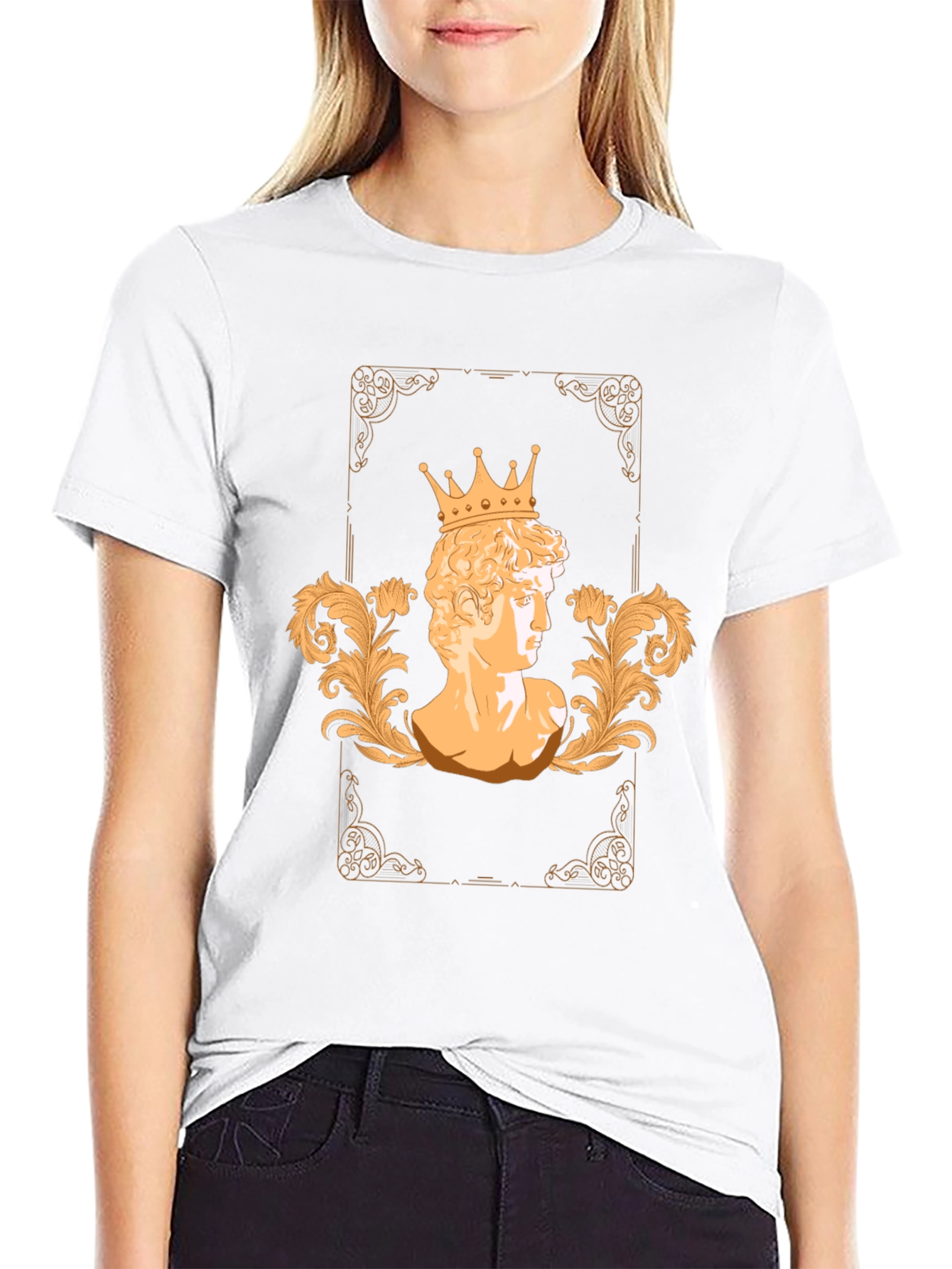 King David Bust Graphic T-Shirt - Stylish Mens Tee