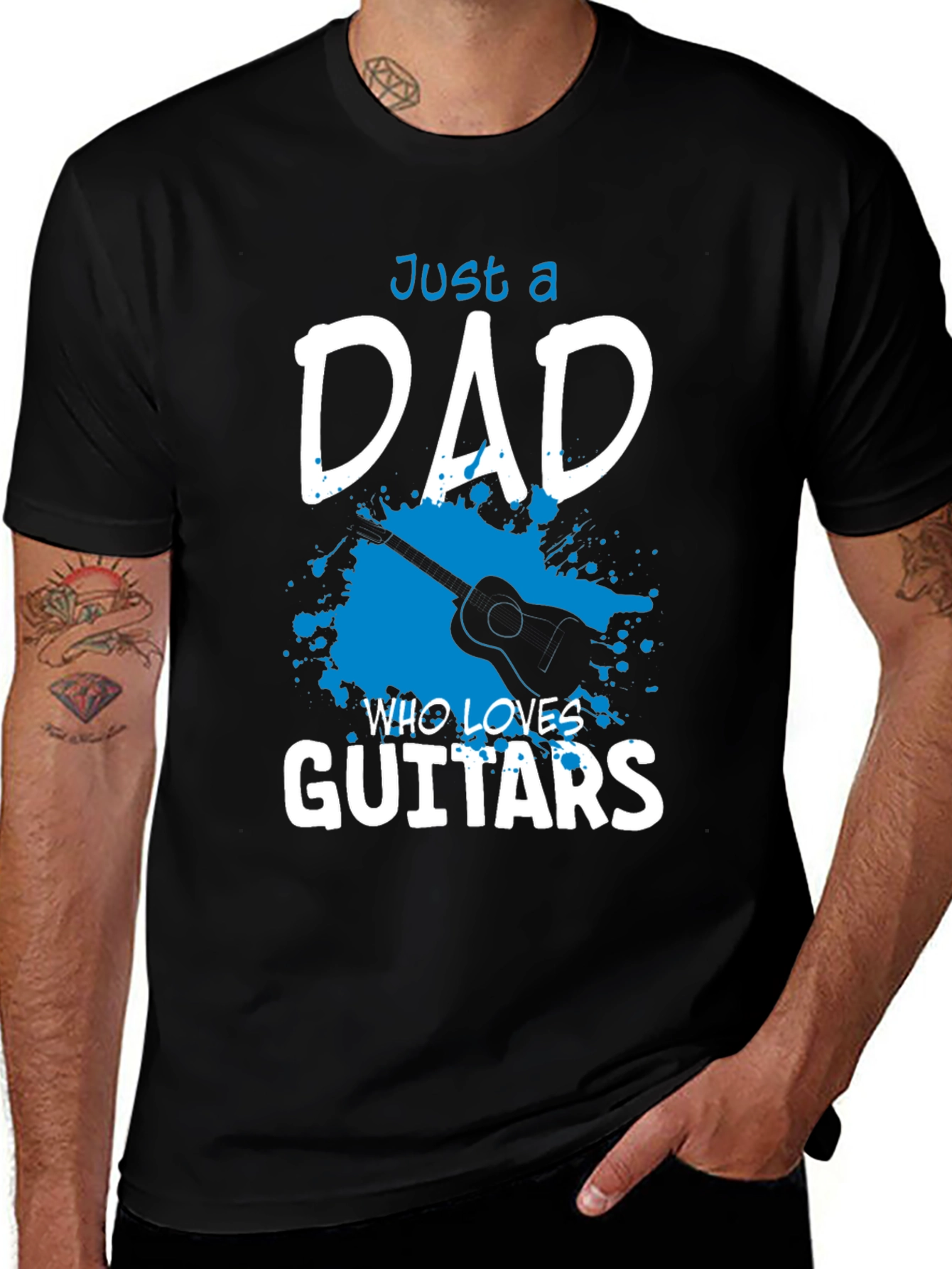 Guitar Dad T-Shirt: Musician Fathers Day Gift