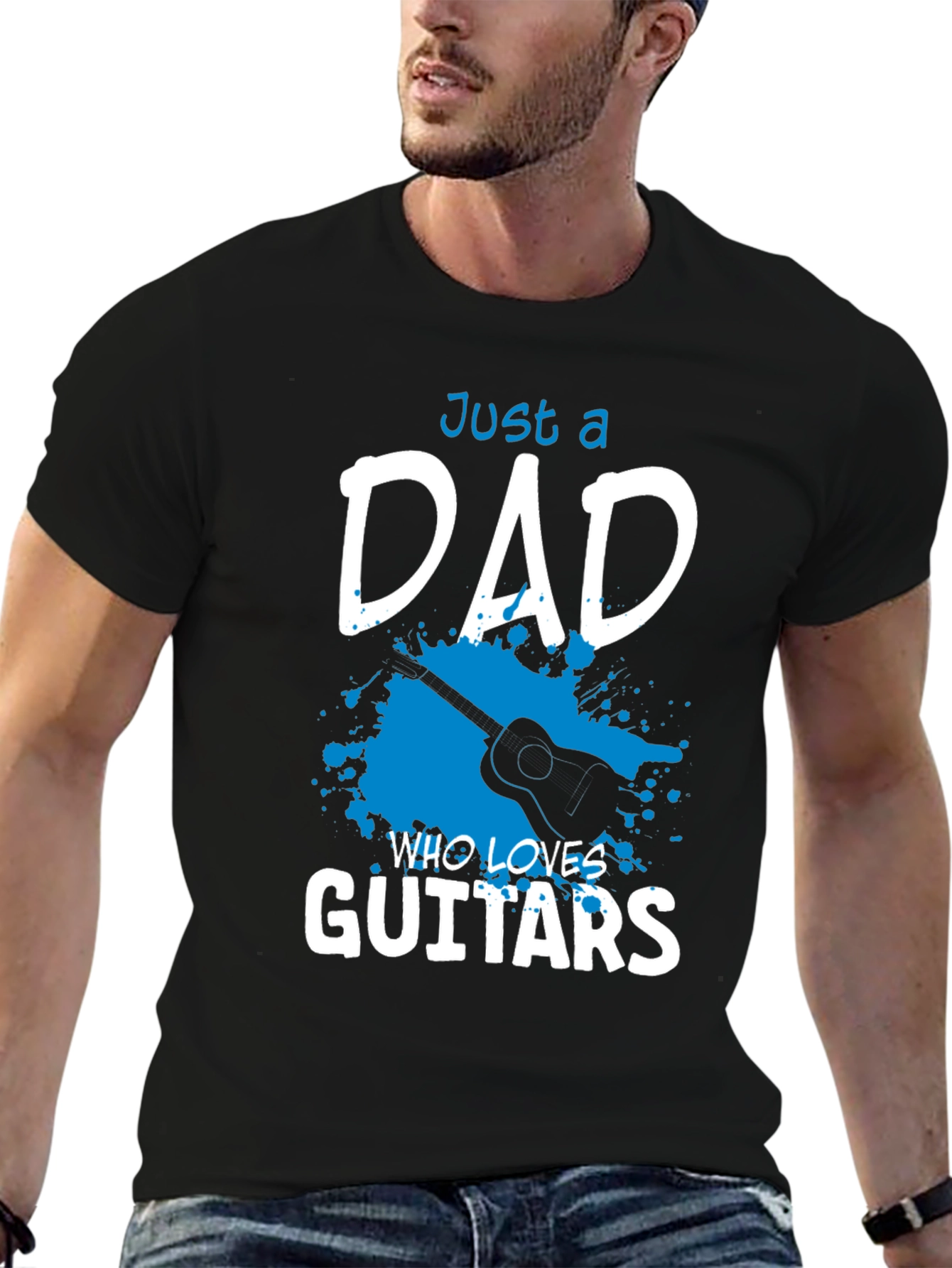 Guitar Dad T-Shirt: Musician Fathers Day Gift