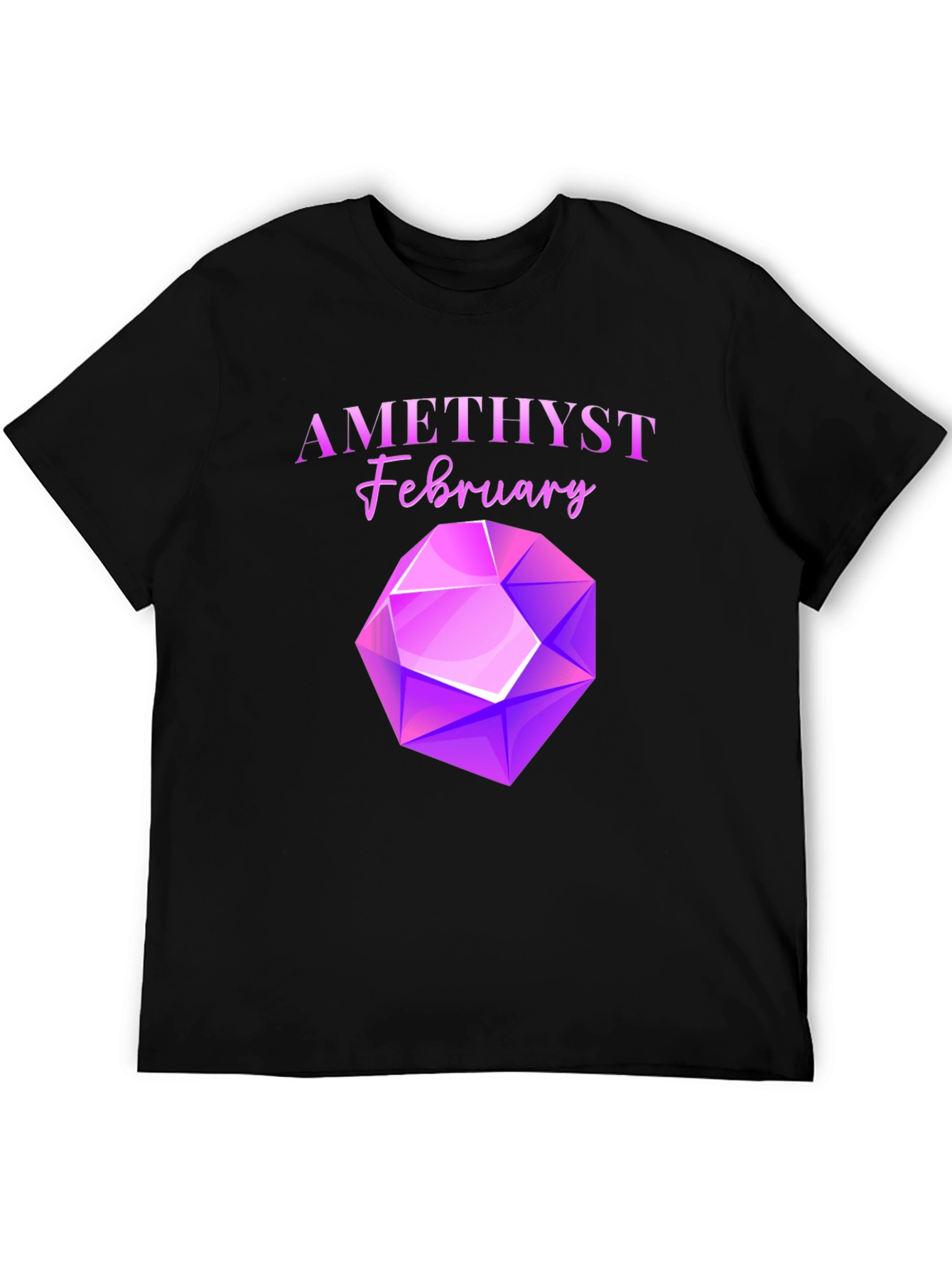 Amethyst February Birthstone T-Shirt