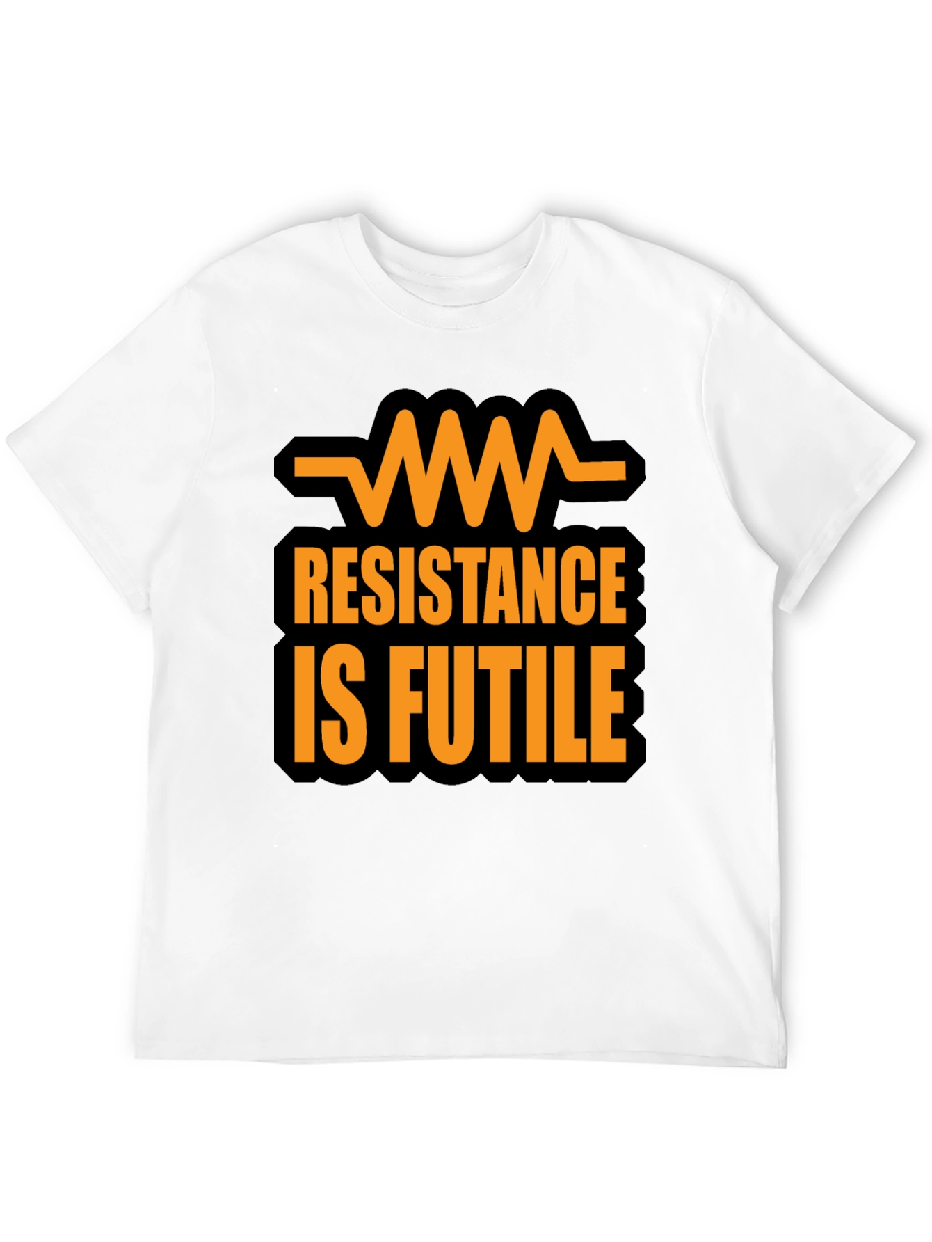 Resistance Is Futile Graphic T-Shirt - Black