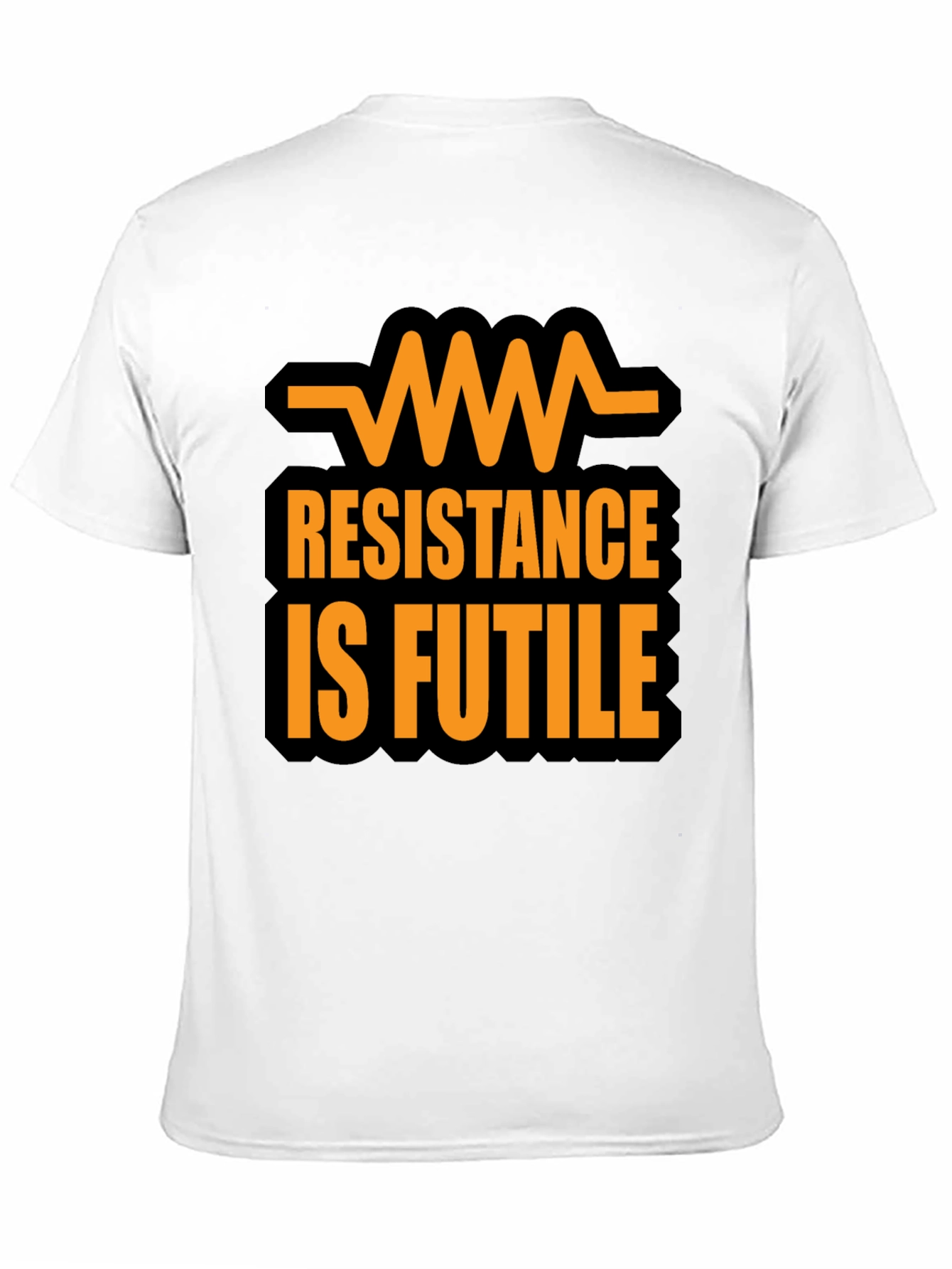 Resistance Is Futile Graphic T-Shirt - Black