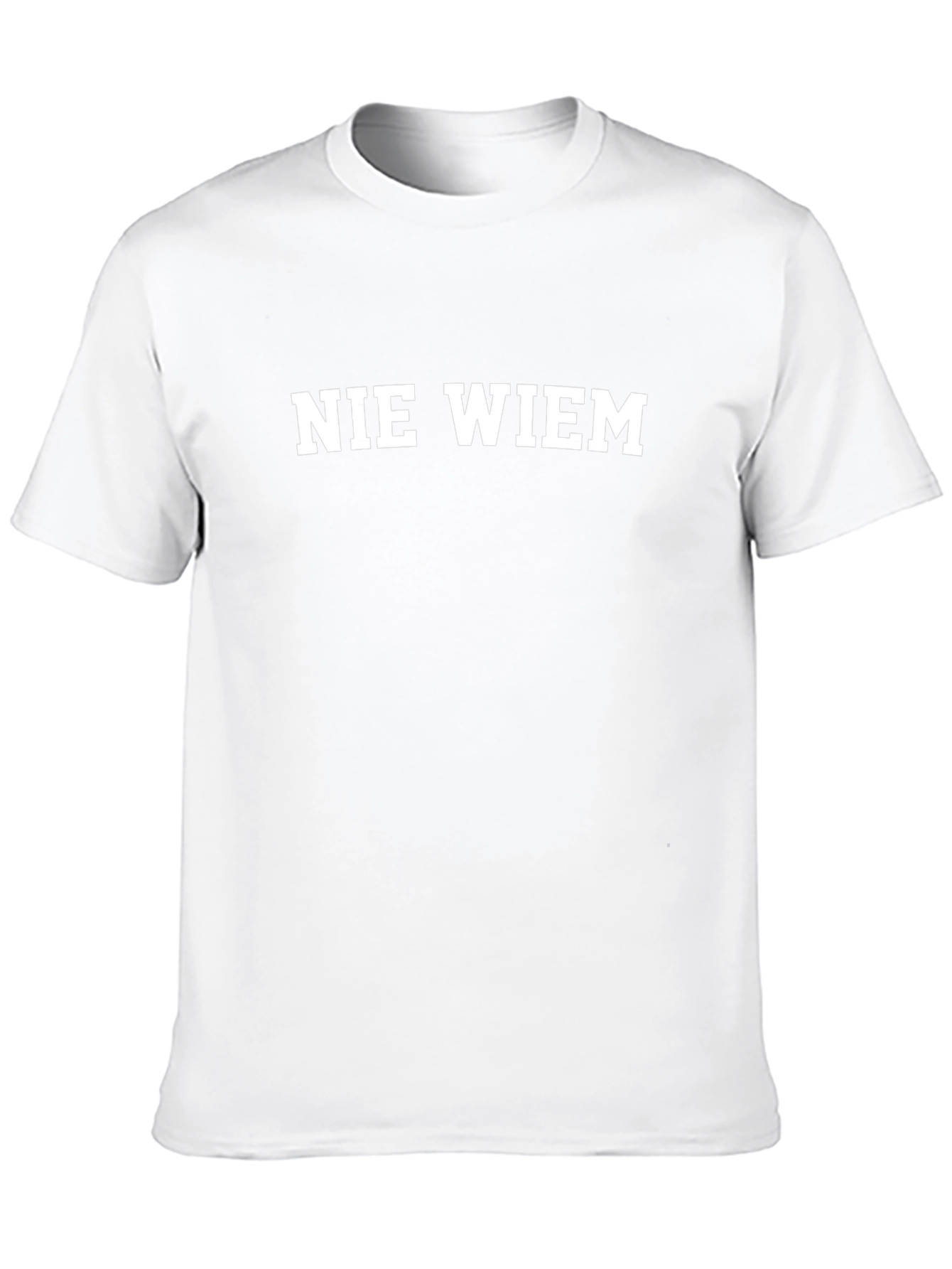 Nie Wiem Mens Black T-Shirt