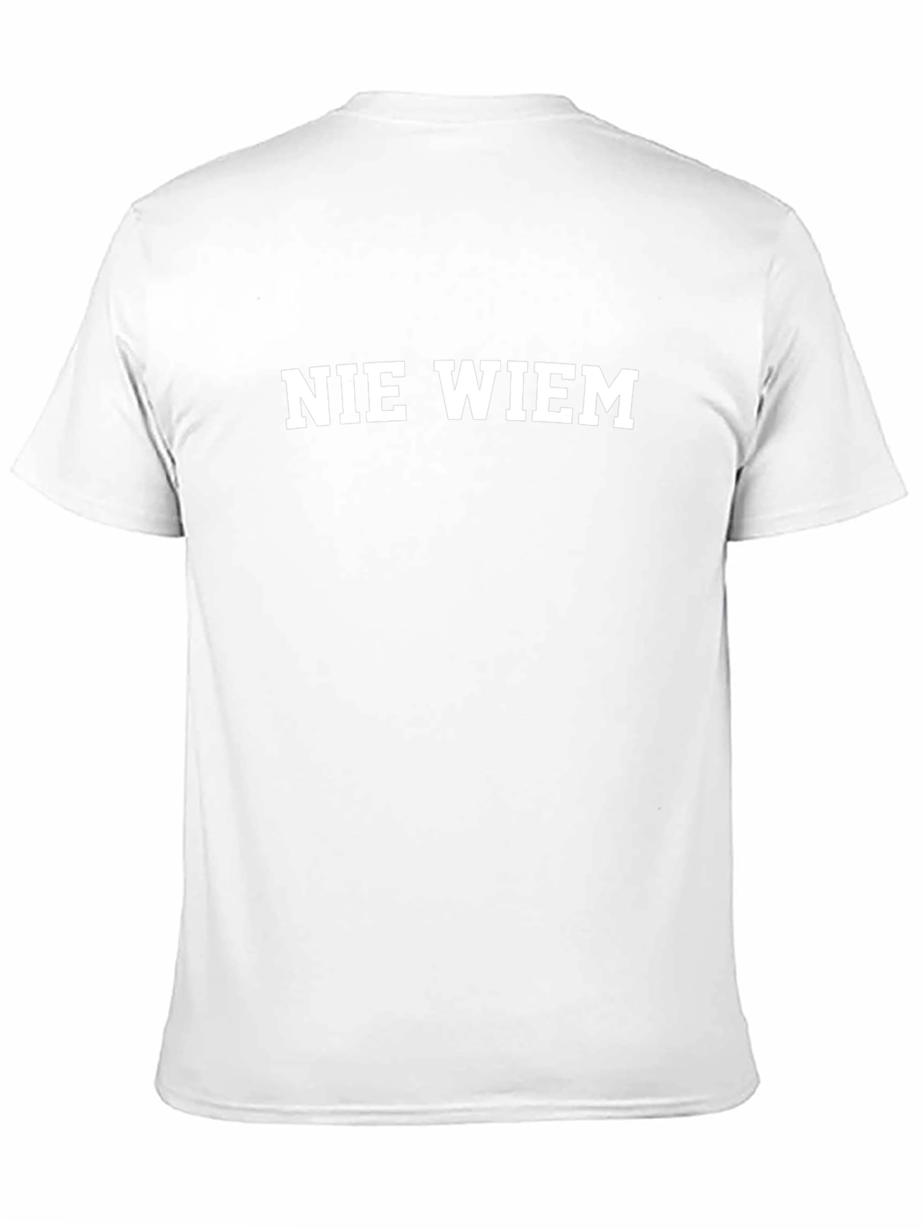 Nie Wiem Mens Black T-Shirt