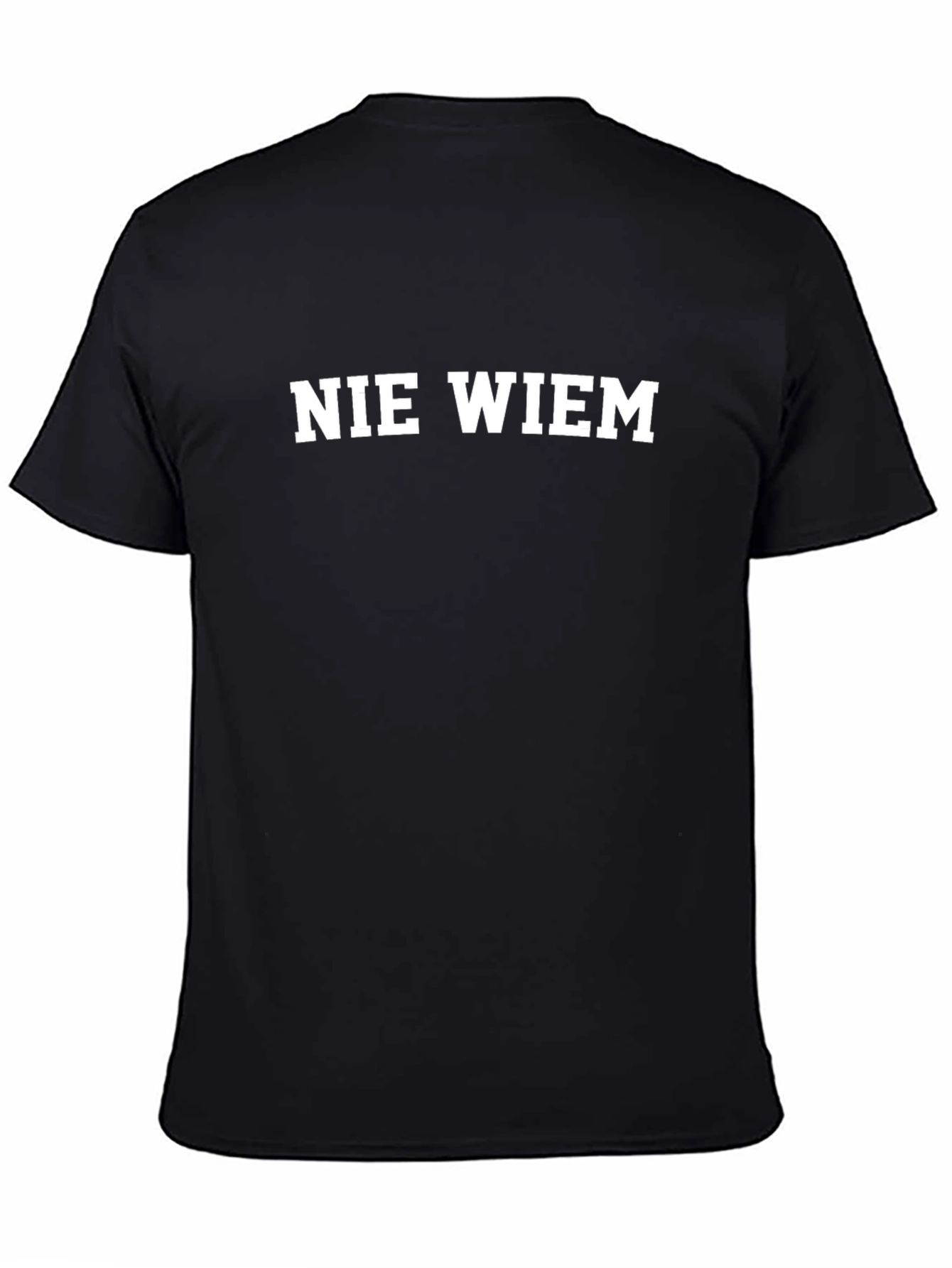 Nie Wiem Mens Black T-Shirt