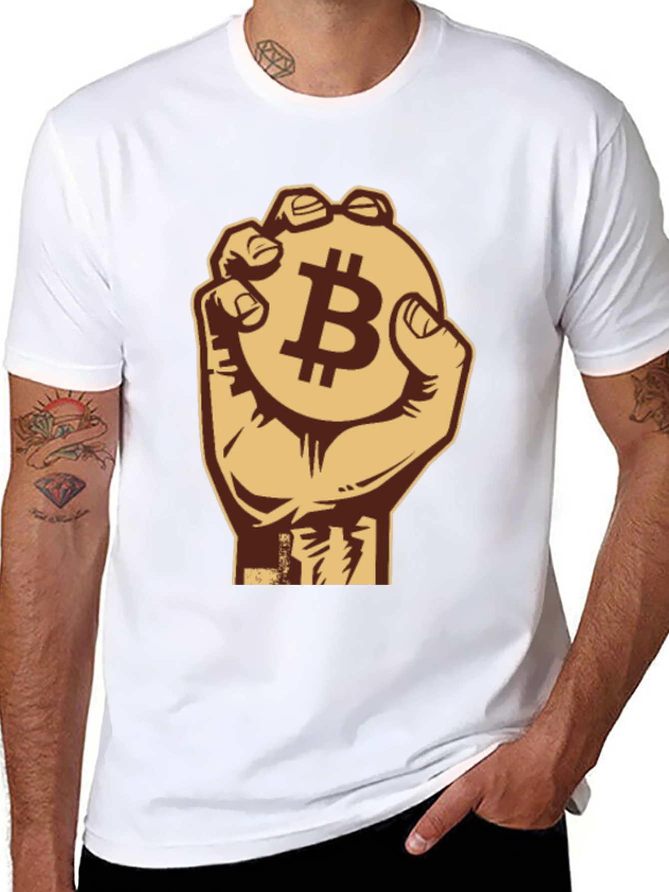 Bitcoin Fist T-Shirt - Crypto Currency Design