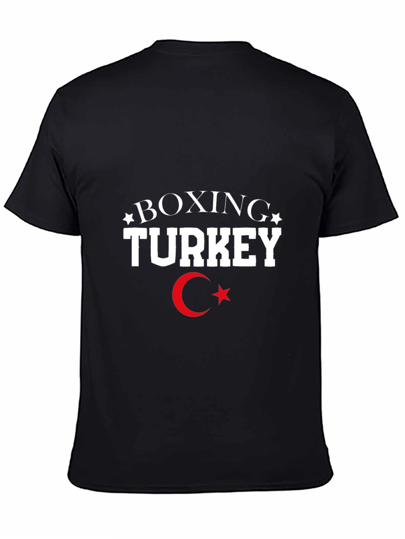 Boxing Turkey T-Shirt - Black Cotton Tee