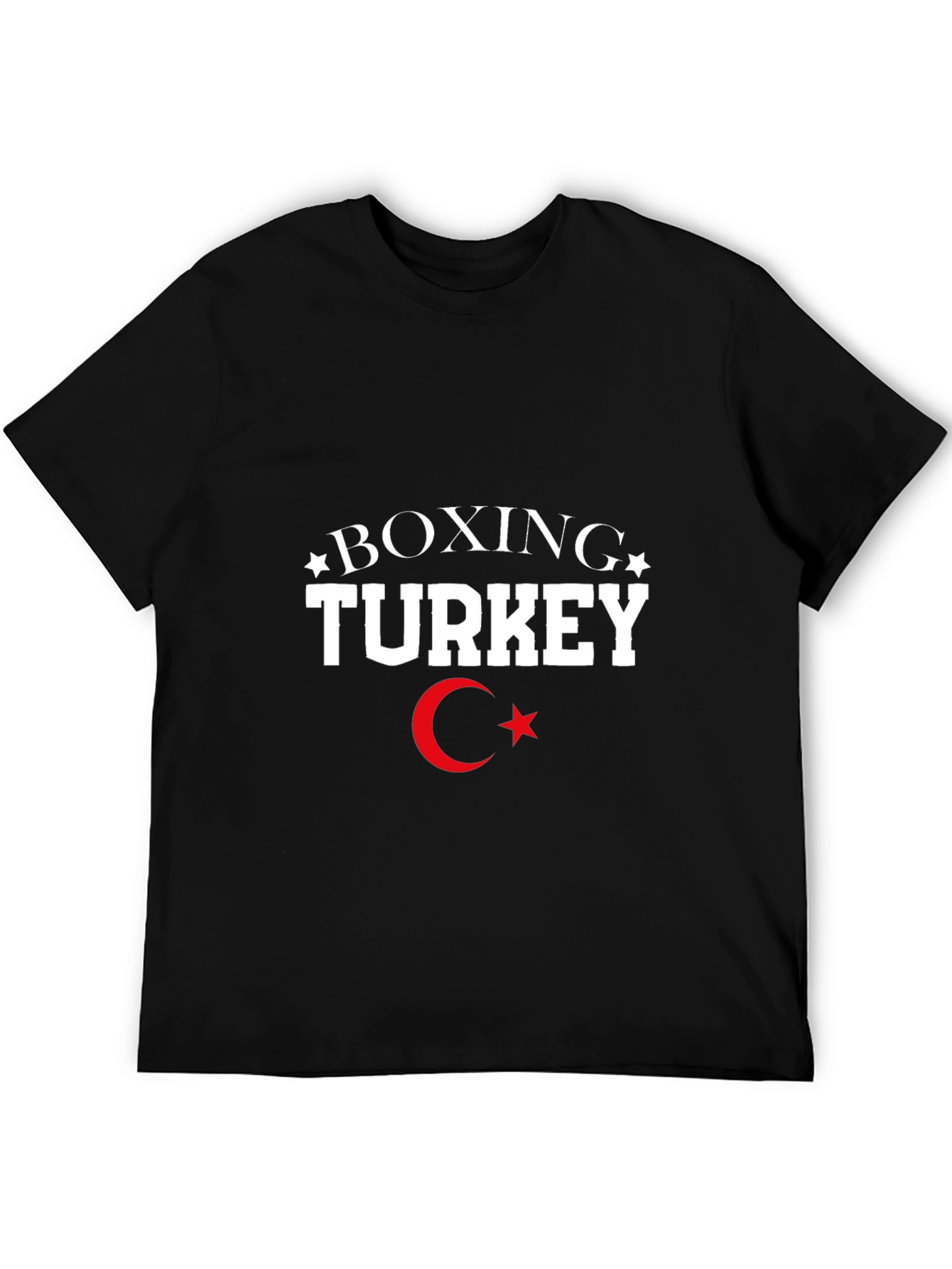 Boxing Turkey T-Shirt - Black Cotton Tee