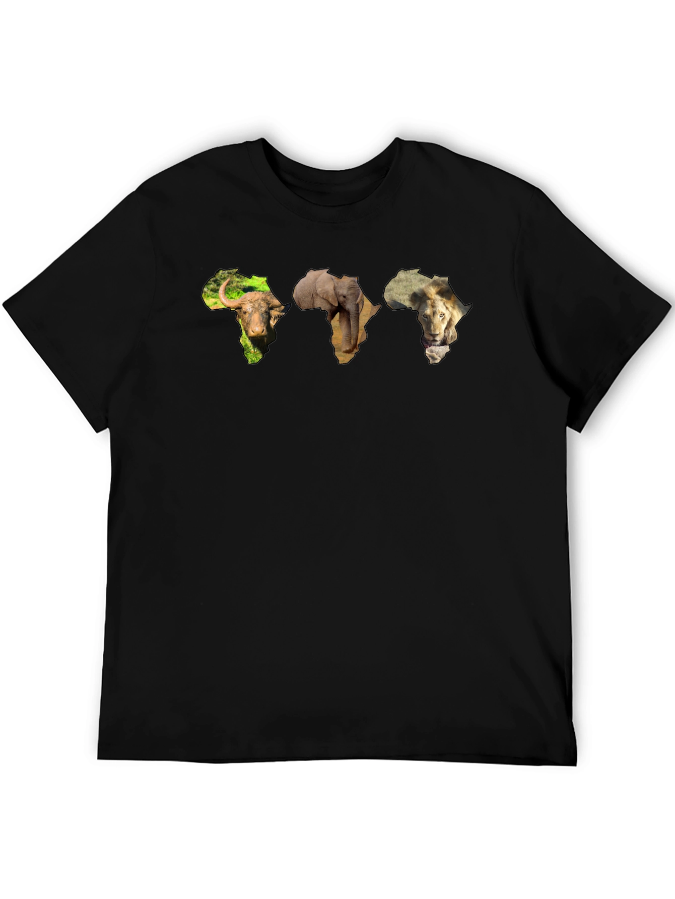 African Animals Map T-Shirt