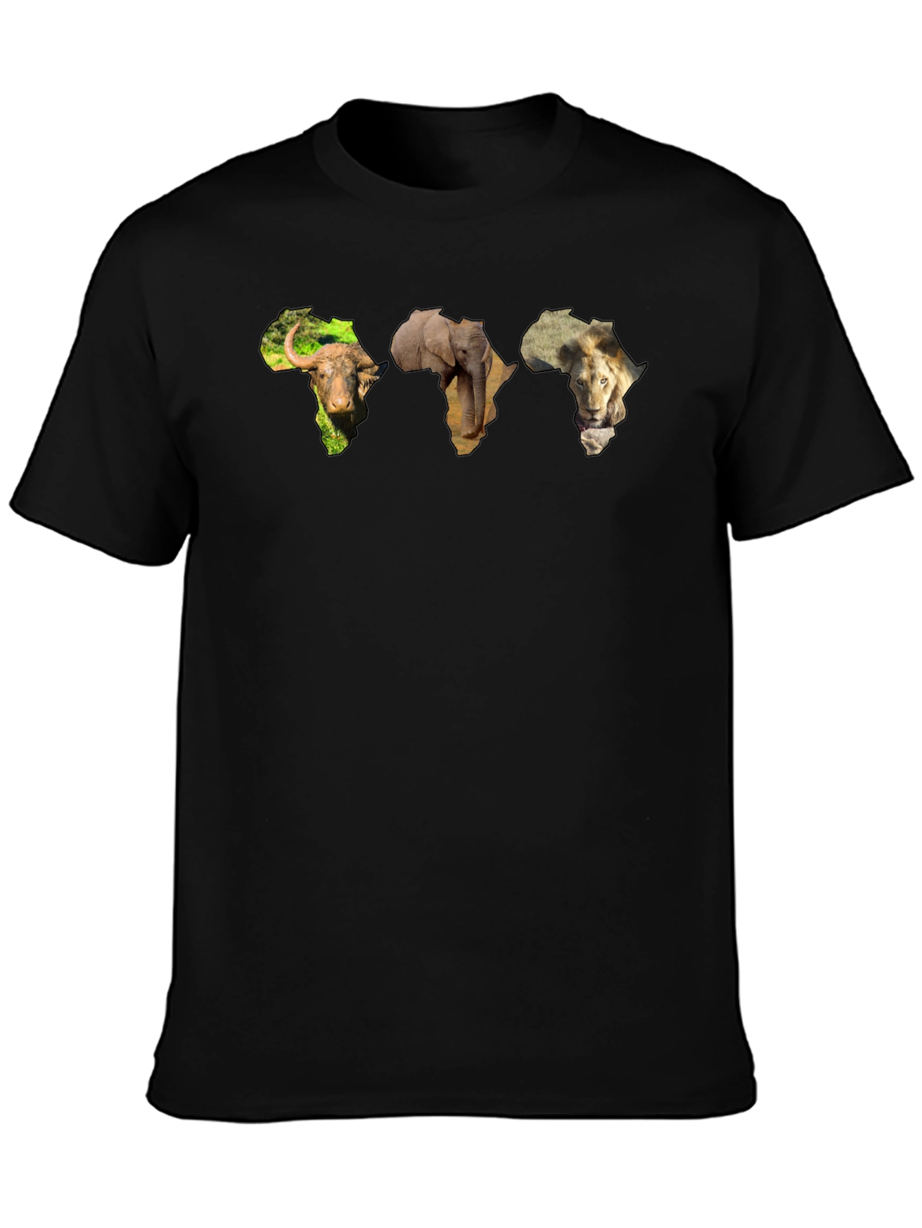 African Animals Map T-Shirt