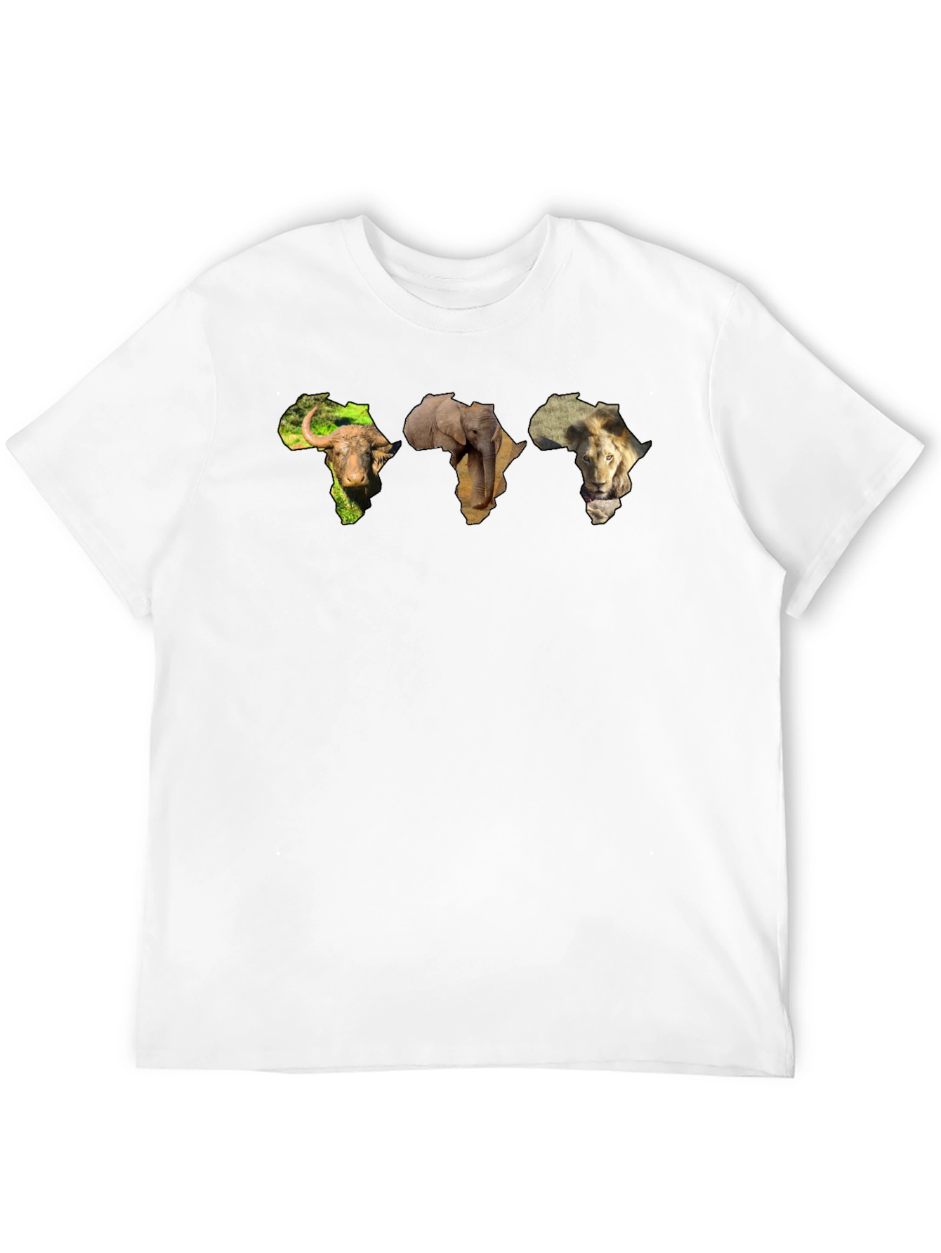 African Animals Map T-Shirt