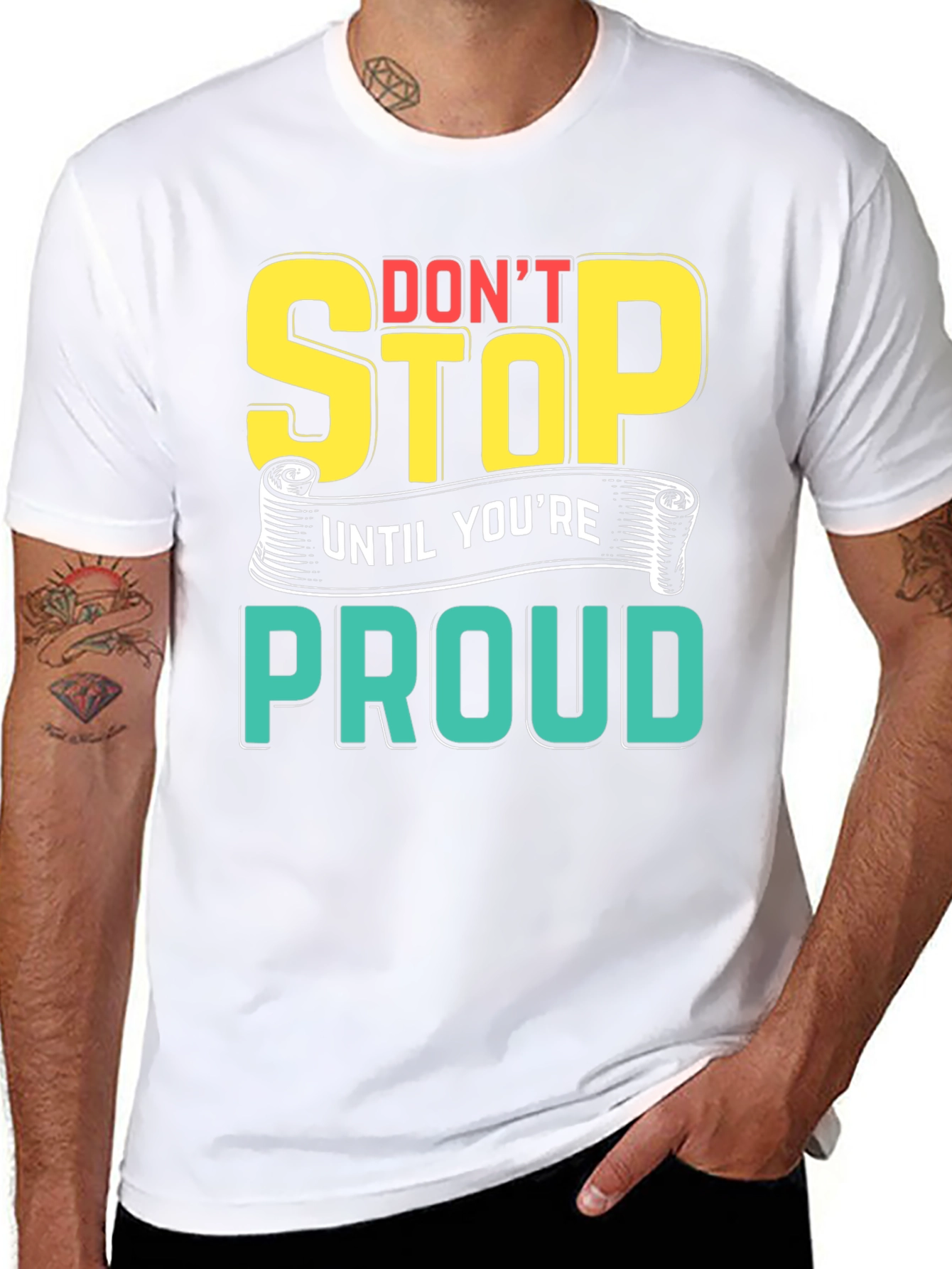 Motivational Dont Stop Graphic T-Shirt