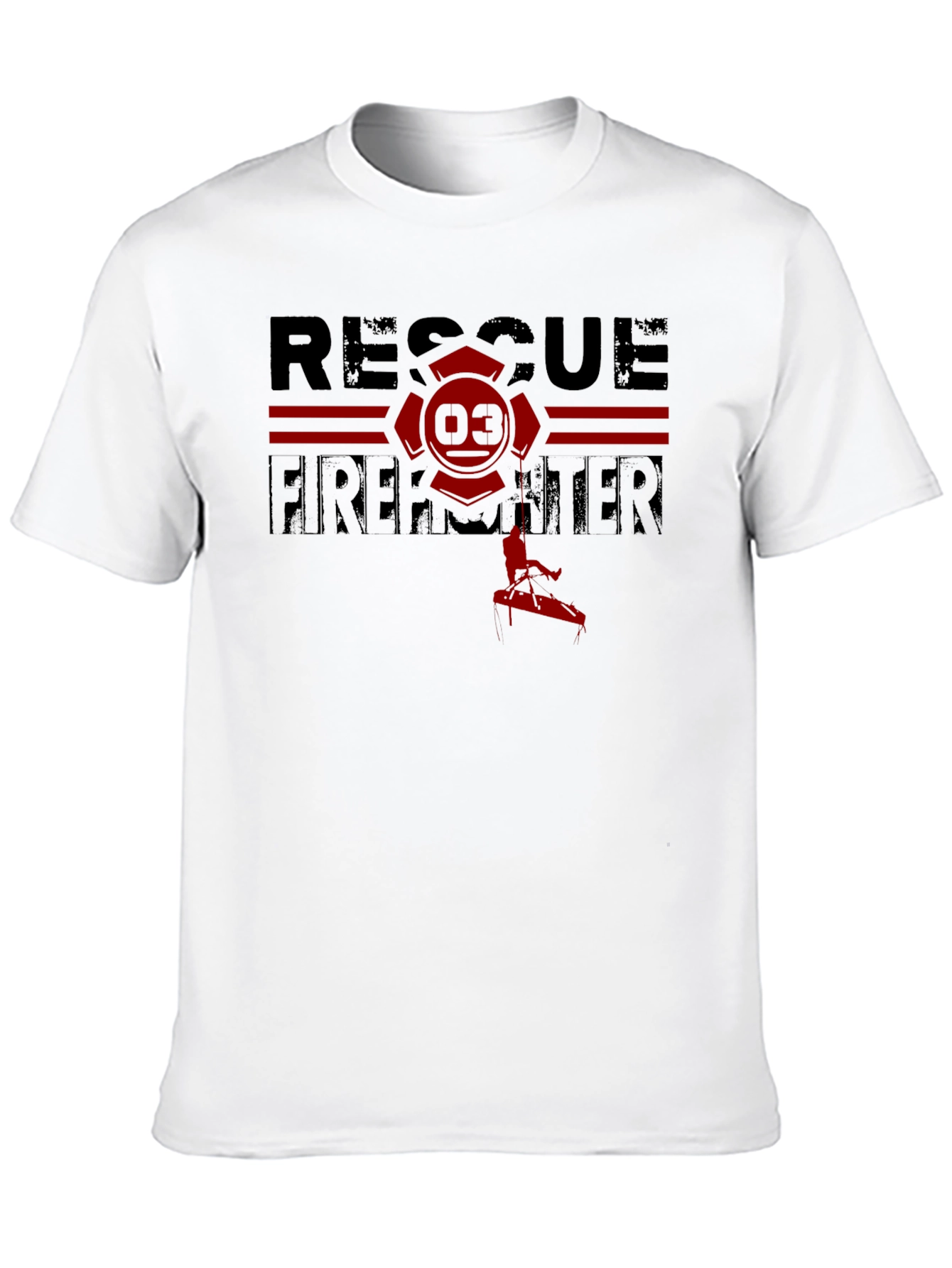 Rescue Firefighter Graphic T-Shirt