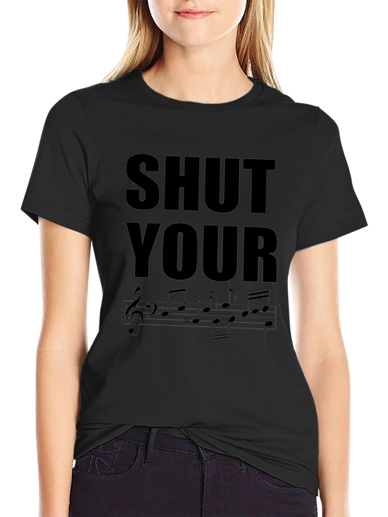 Shut Your Notes T-Shirt - Music Pun Tee