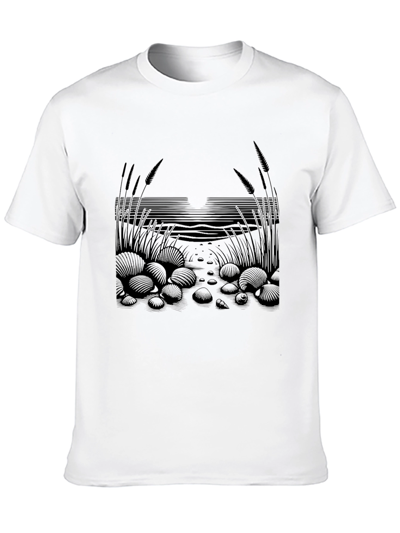 Coastal Graphic Tee - Unisex Black T-Shirt