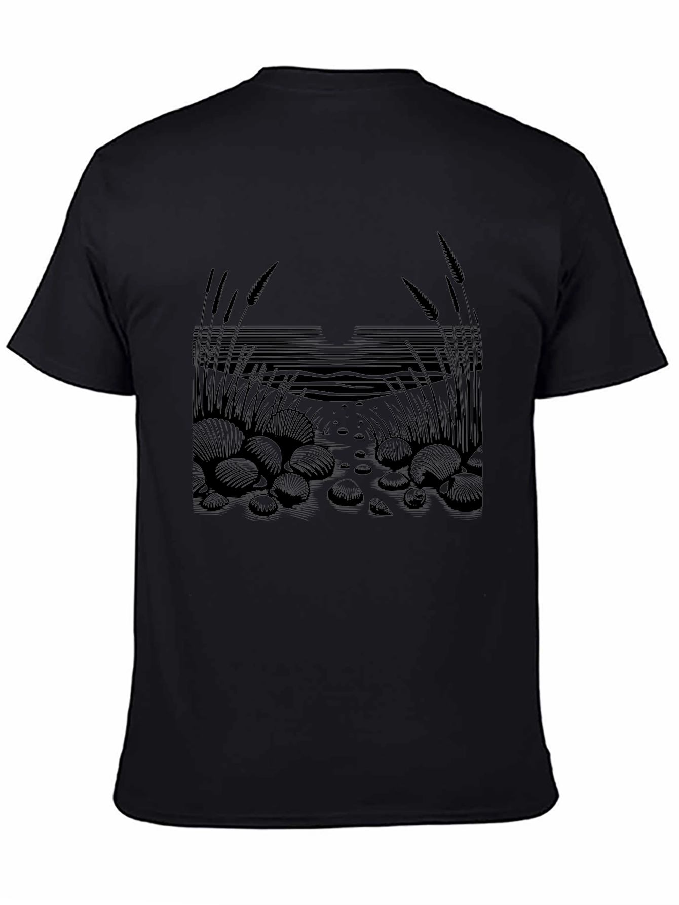 Coastal Graphic Tee - Unisex Black T-Shirt