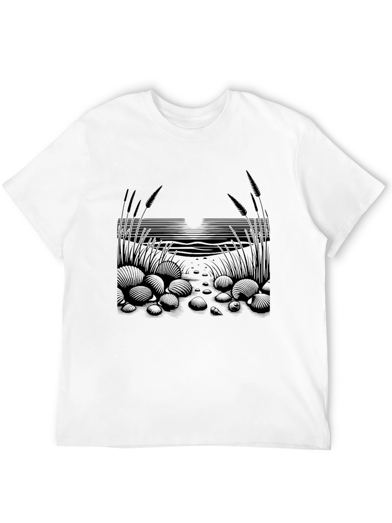 Coastal Graphic Tee - Unisex Black T-Shirt