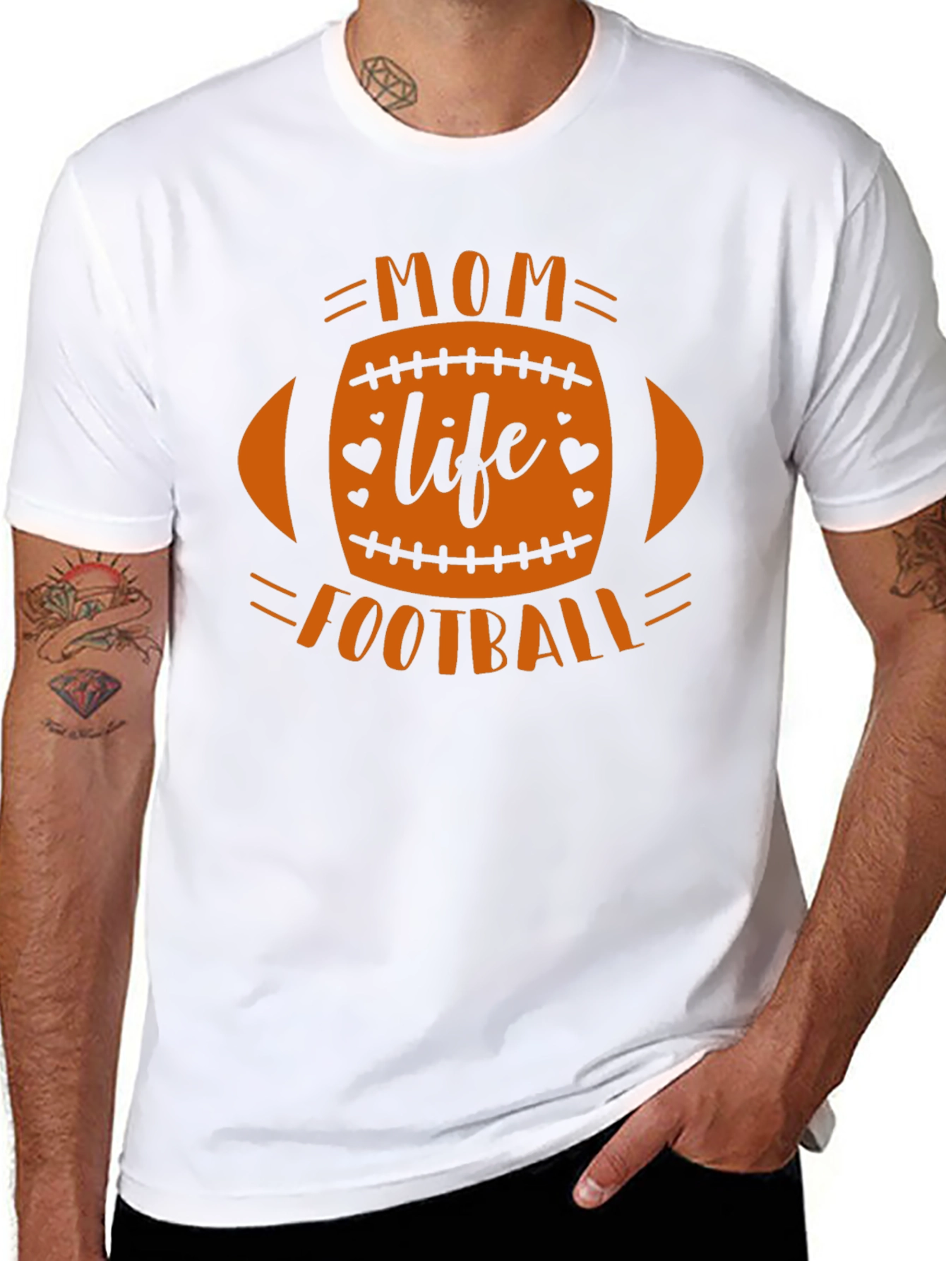 Mom Life Football Graphic Tee