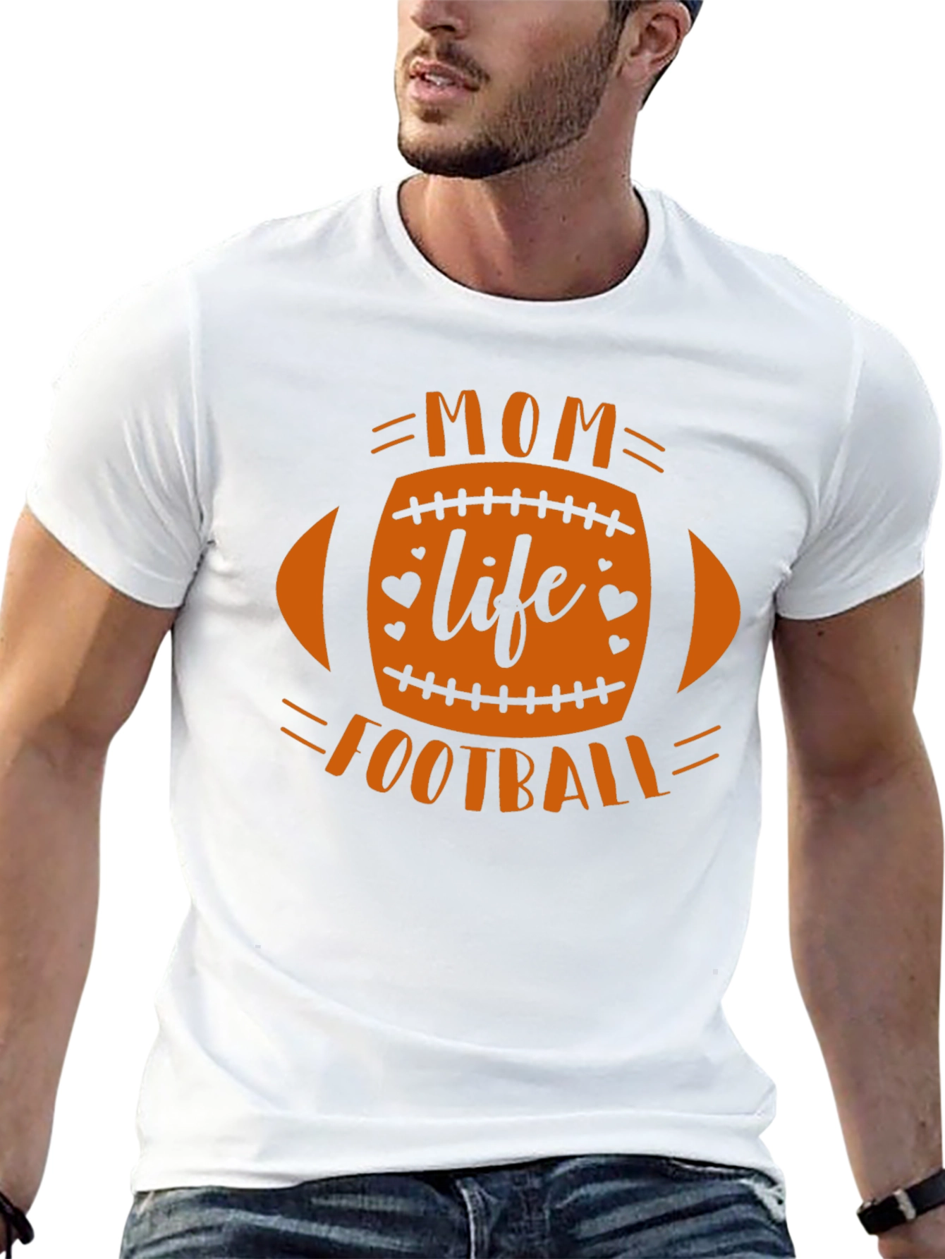 Mom Life Football Graphic Tee