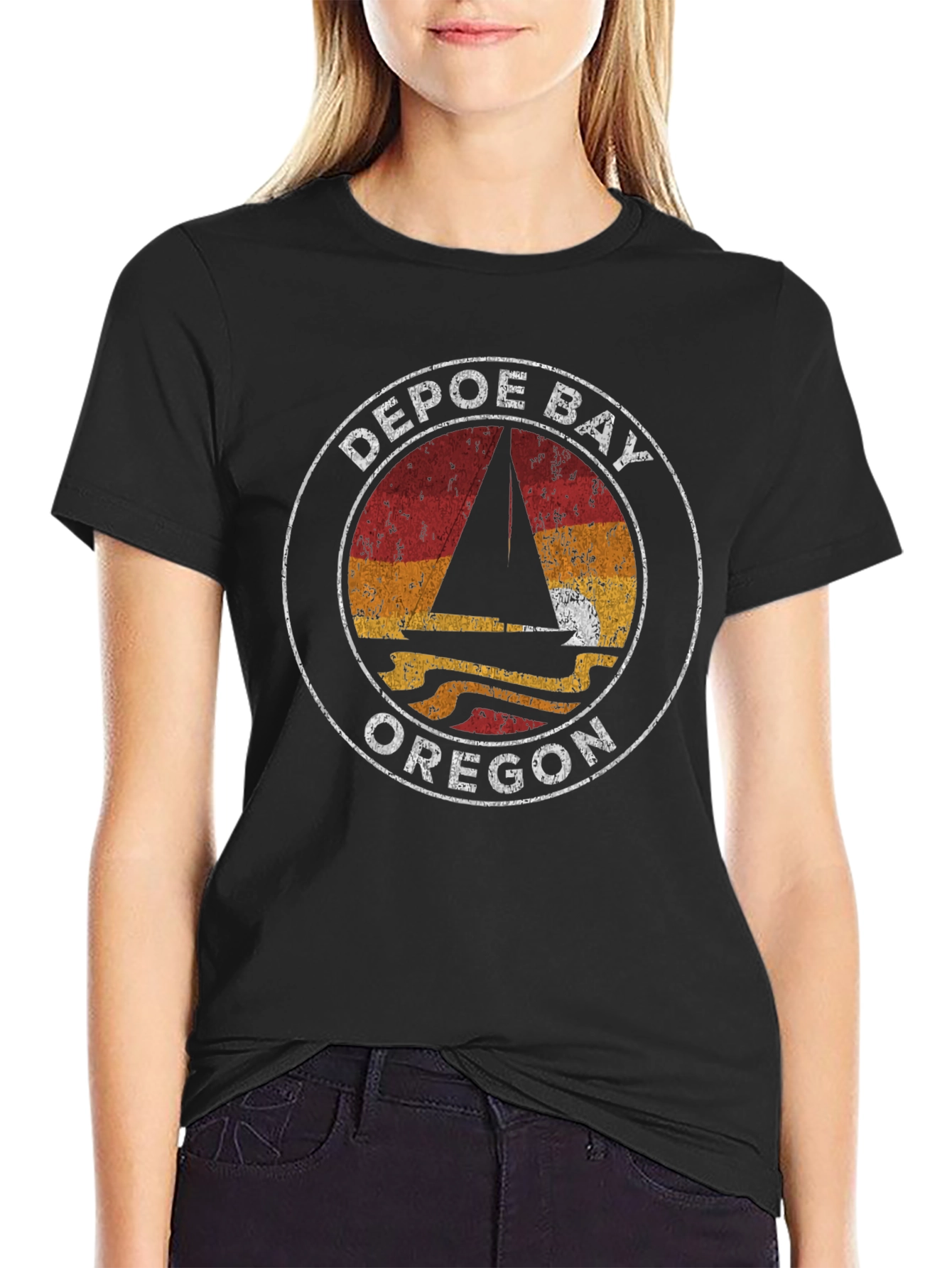 Depoe Bay Oregon Retro T-Shirt