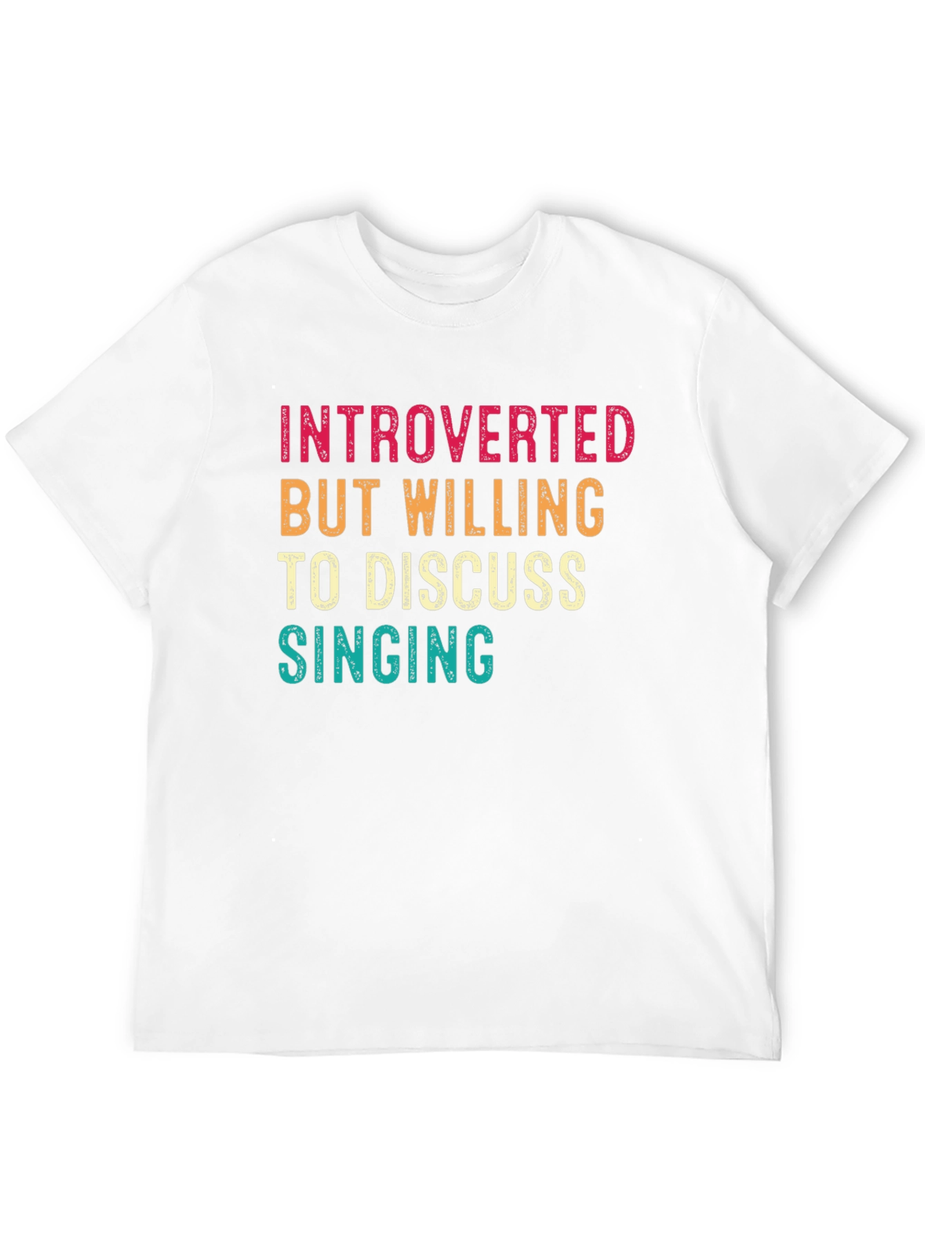 Introverted Singing Black Graphic Tee