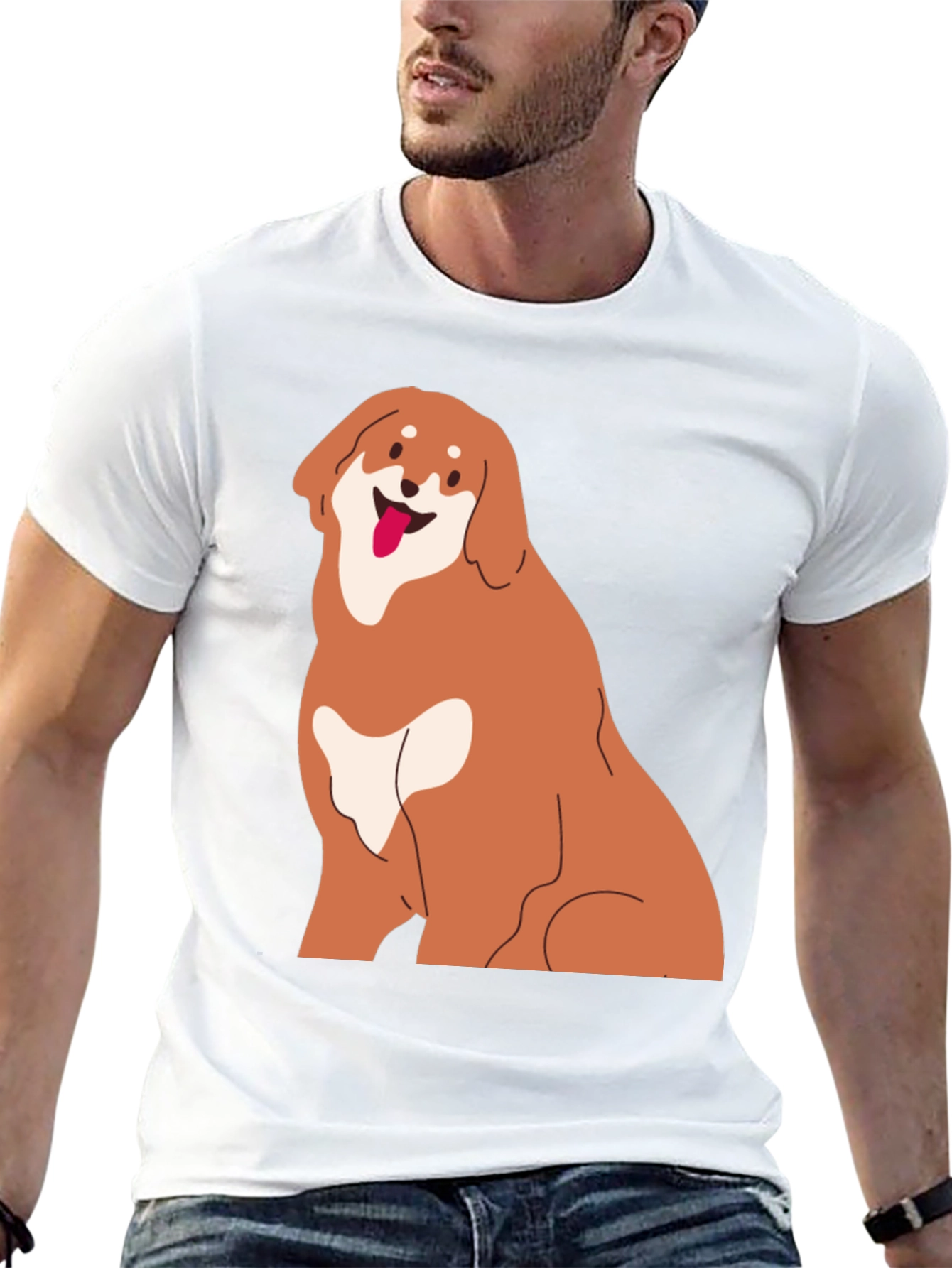 Dog Graphic Tee - Cute Pet Lover Shirt