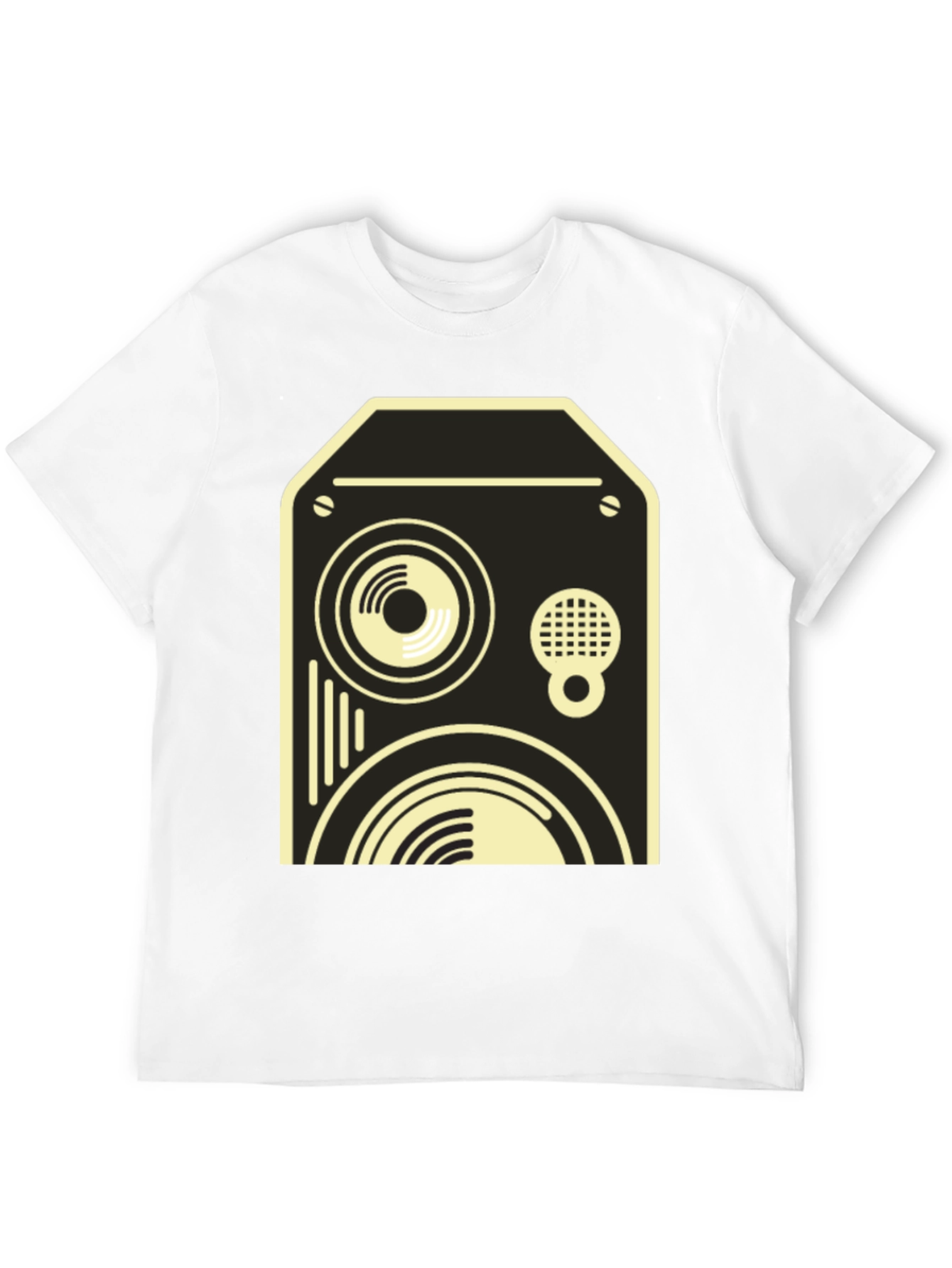 Retro Speaker Graphic Tee - Black