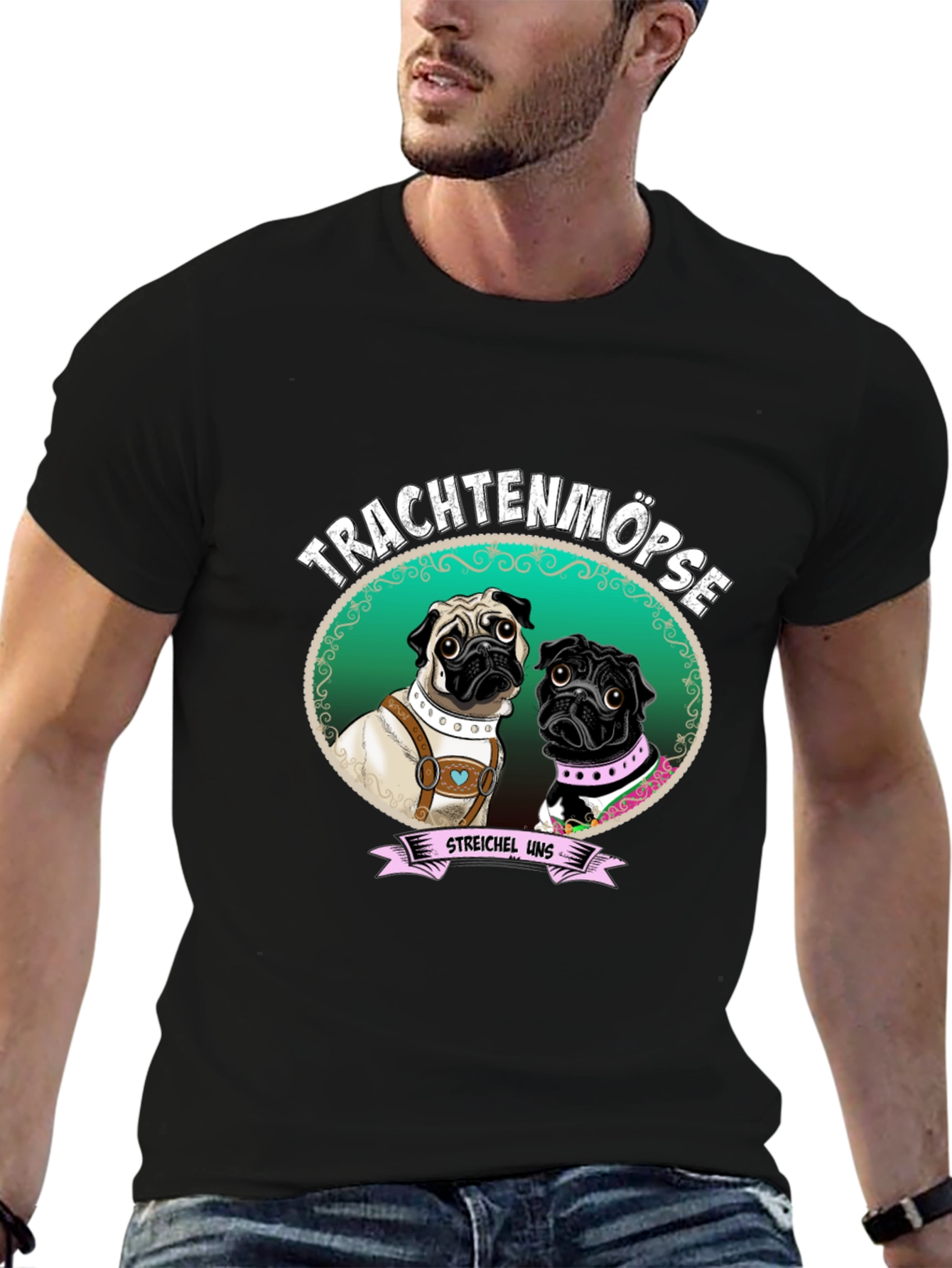 Trachtenmöpse Pug T-Shirt
