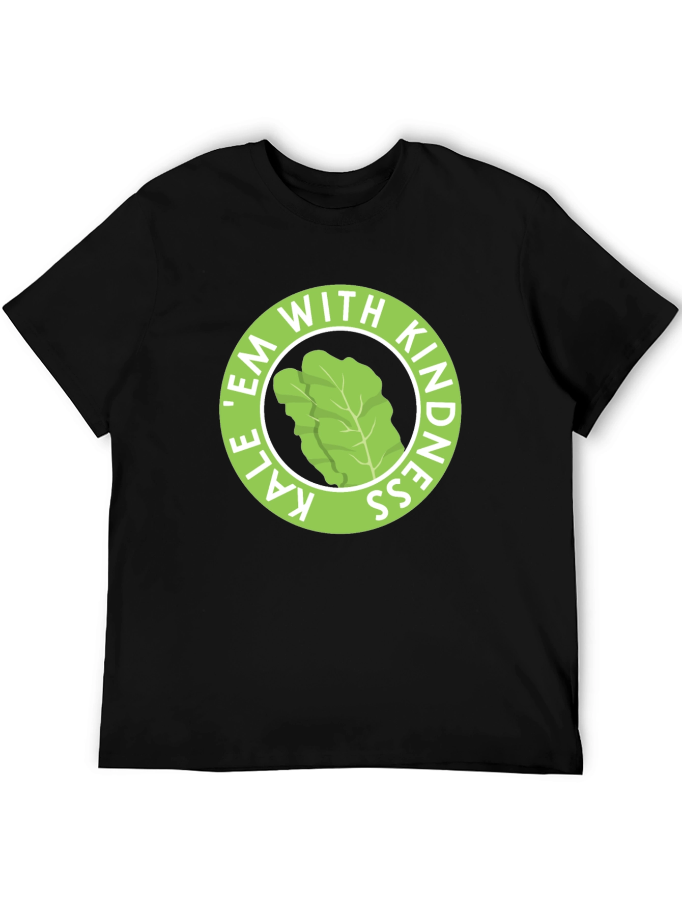 Kale Em With Kindness Black T-Shirt