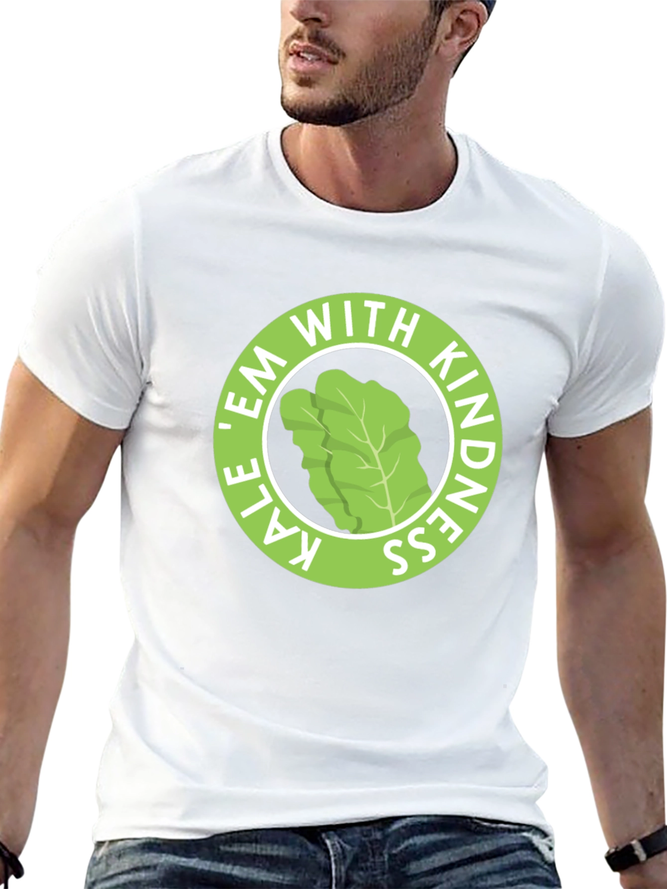 Kale Em With Kindness Black T-Shirt