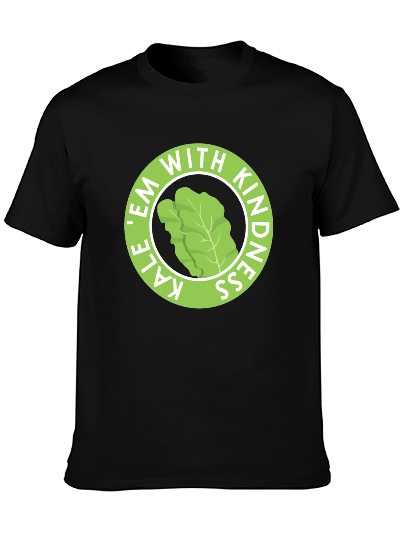 Kale Em With Kindness Black T-Shirt