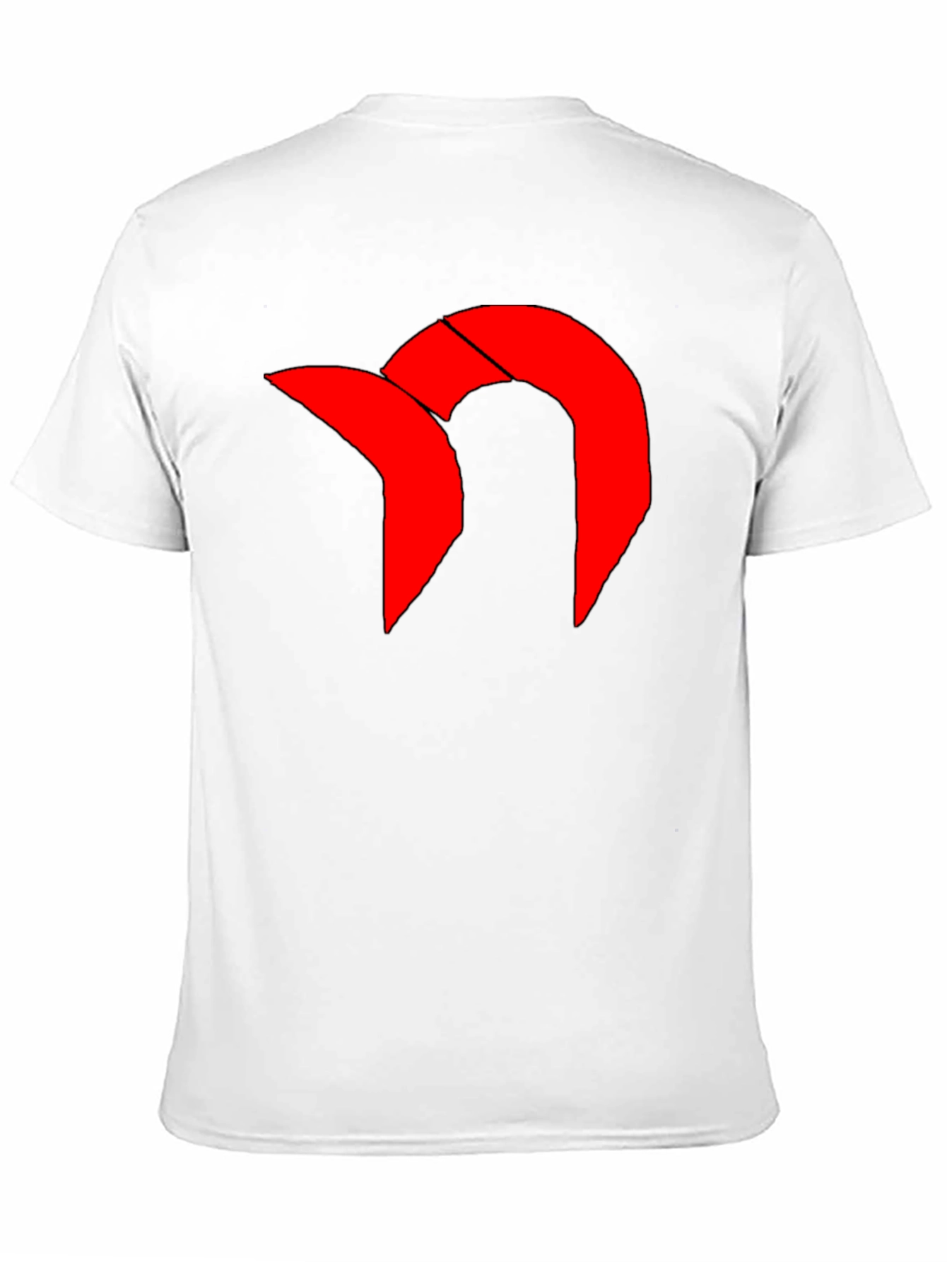 Bold Graphic Tee - Red Icon on Black
