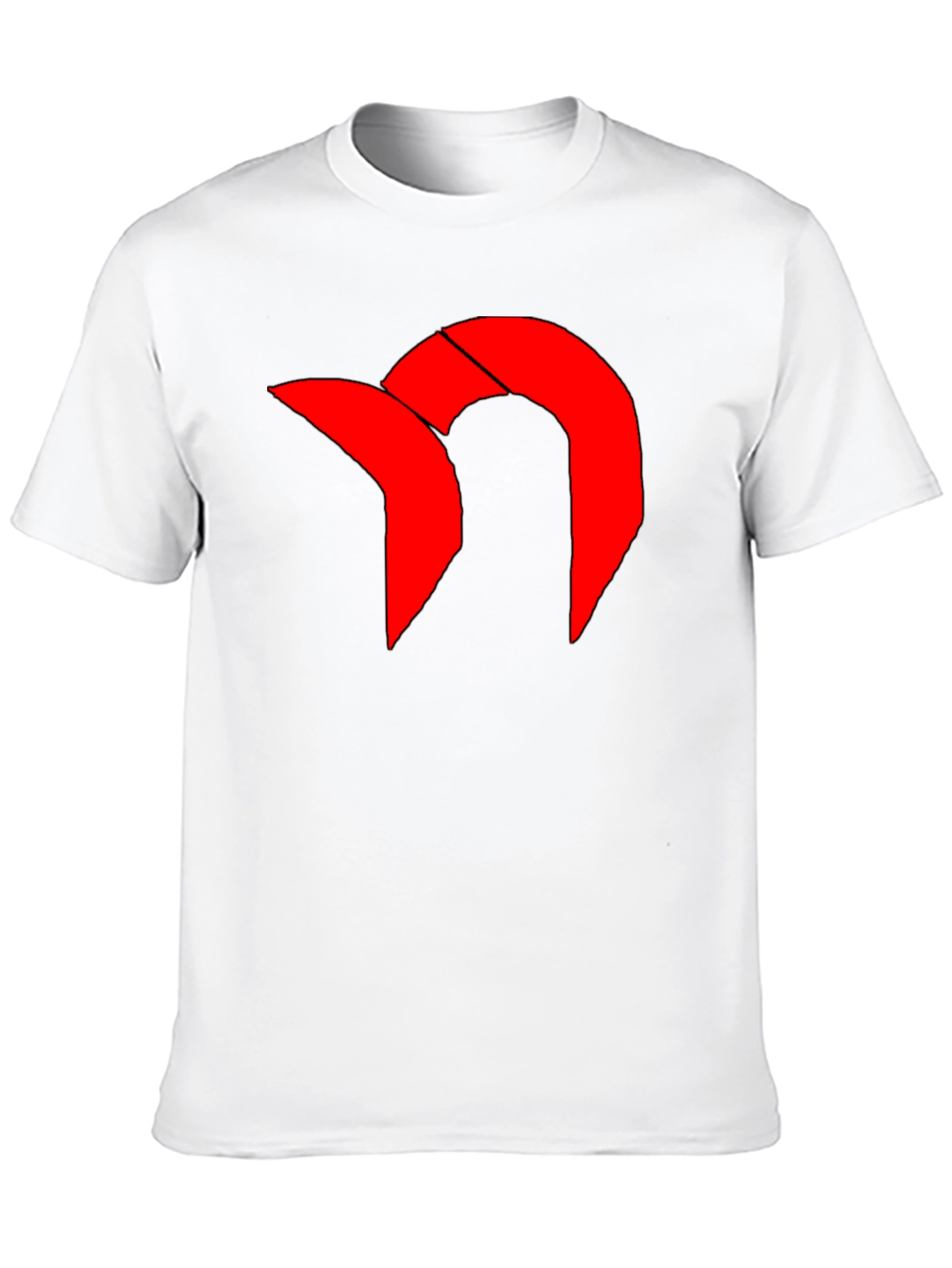 Bold Graphic Tee - Red Icon on Black